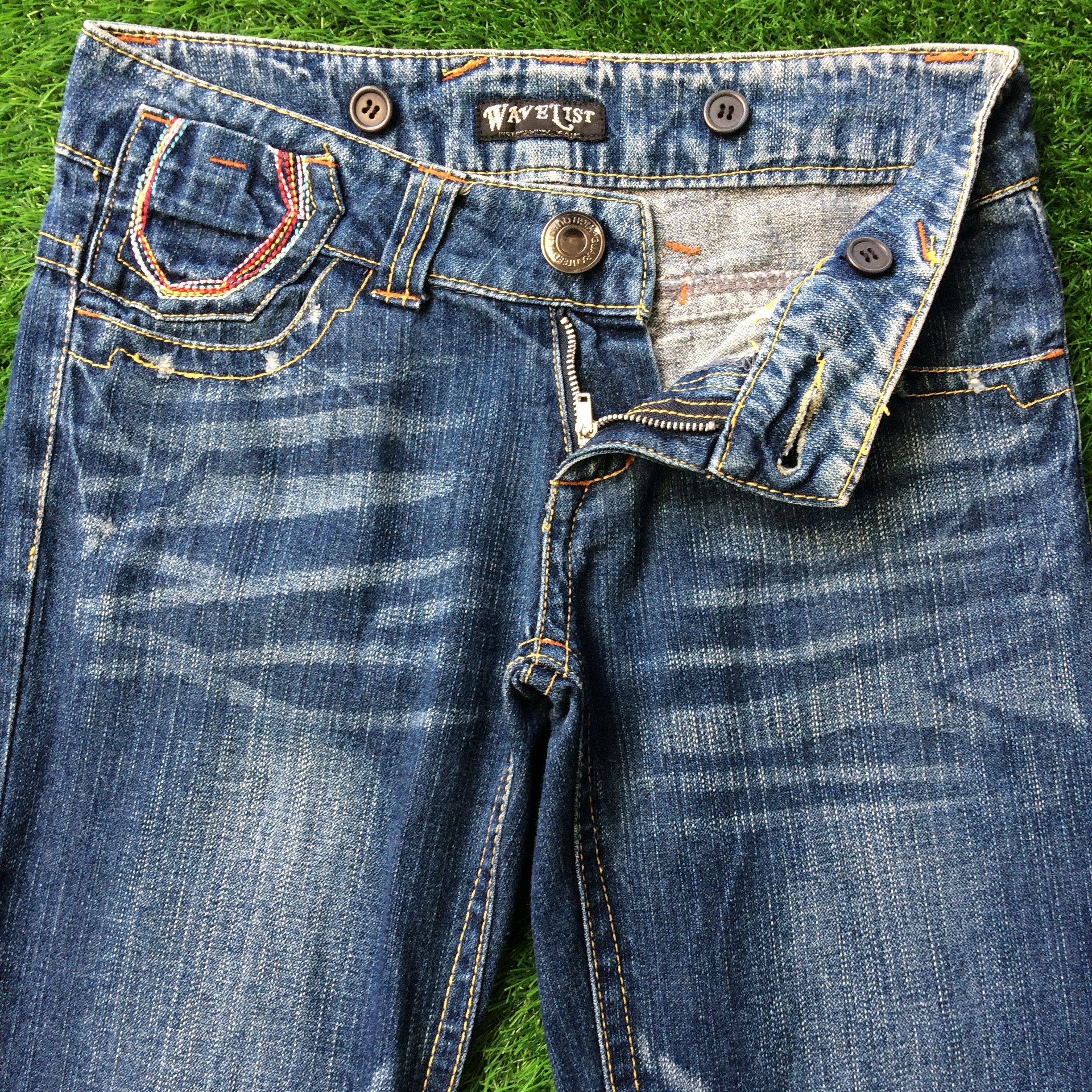 Japanese Brand Japanese Low Rise Distressed Flare Jeans D-697 Size 24" / US 00 / IT 34 - 3 Thumbnail