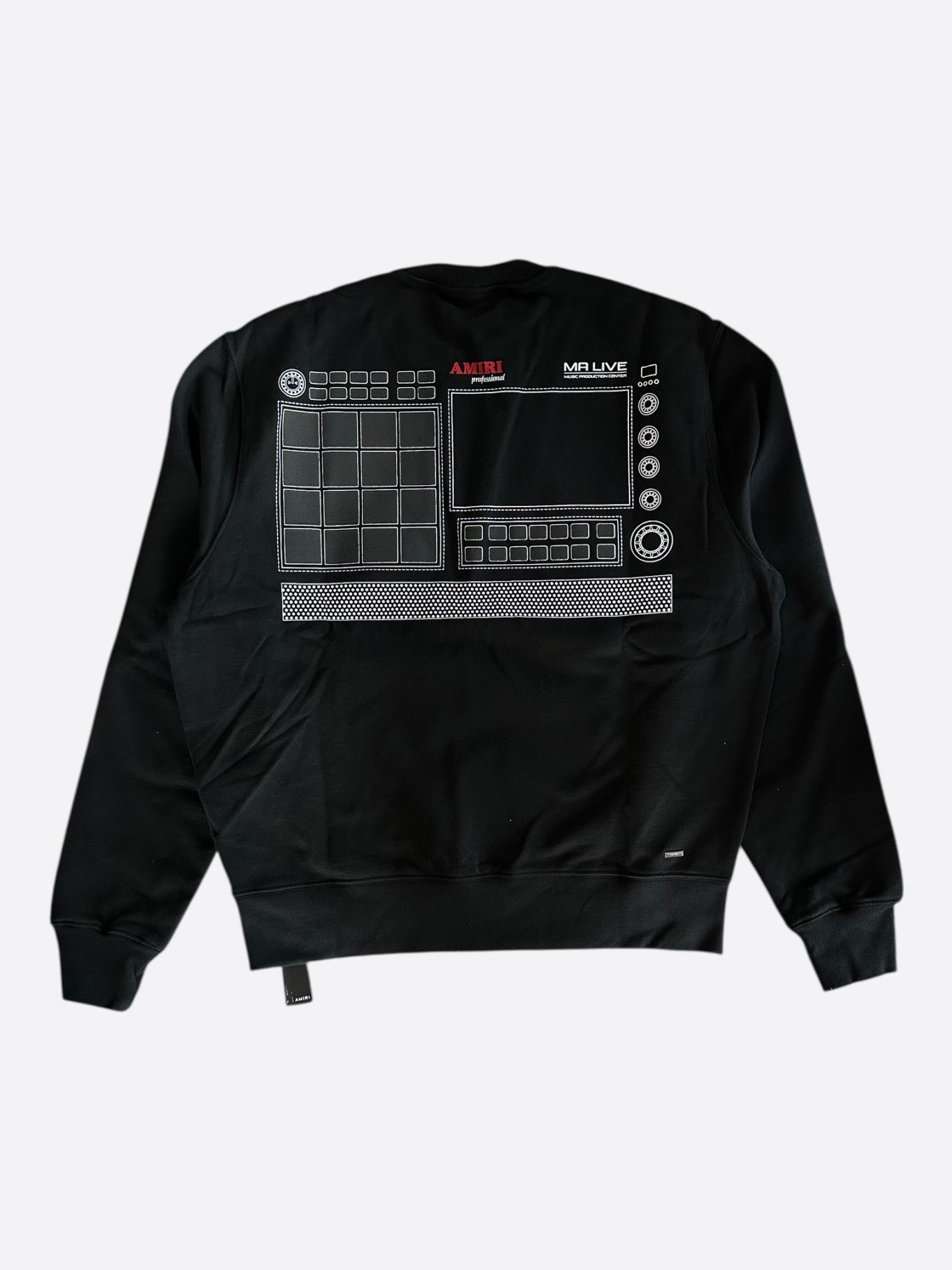 Amiri Amiri Black & White Drum Machine Graphic Sweater Size US S / EU 44-46 / 1 - 2 Thumbnail