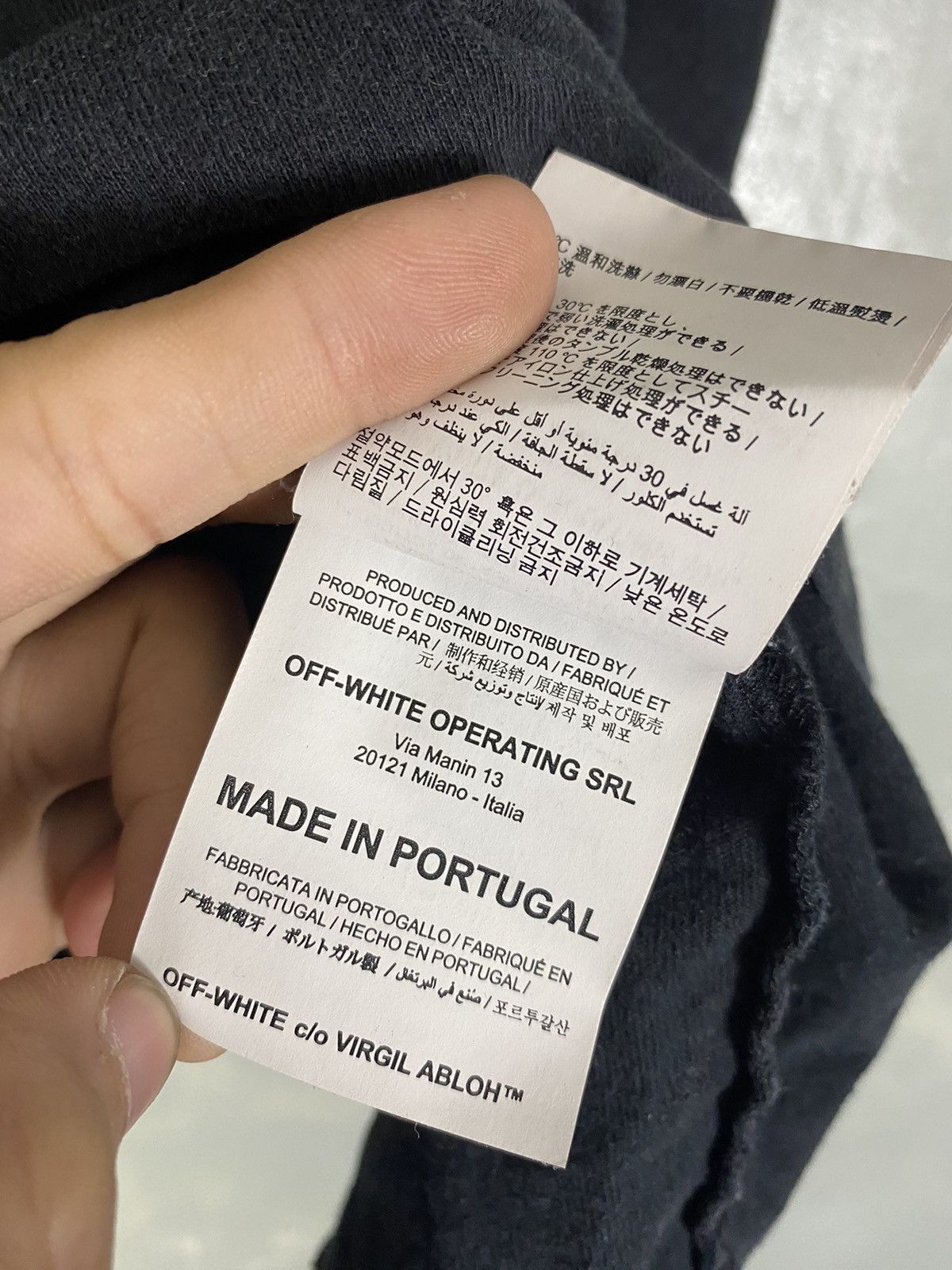 Off-White Off White SS21 “Rationalism” Mullet Tee Size US XXS / EU 40 - 10 Thumbnail