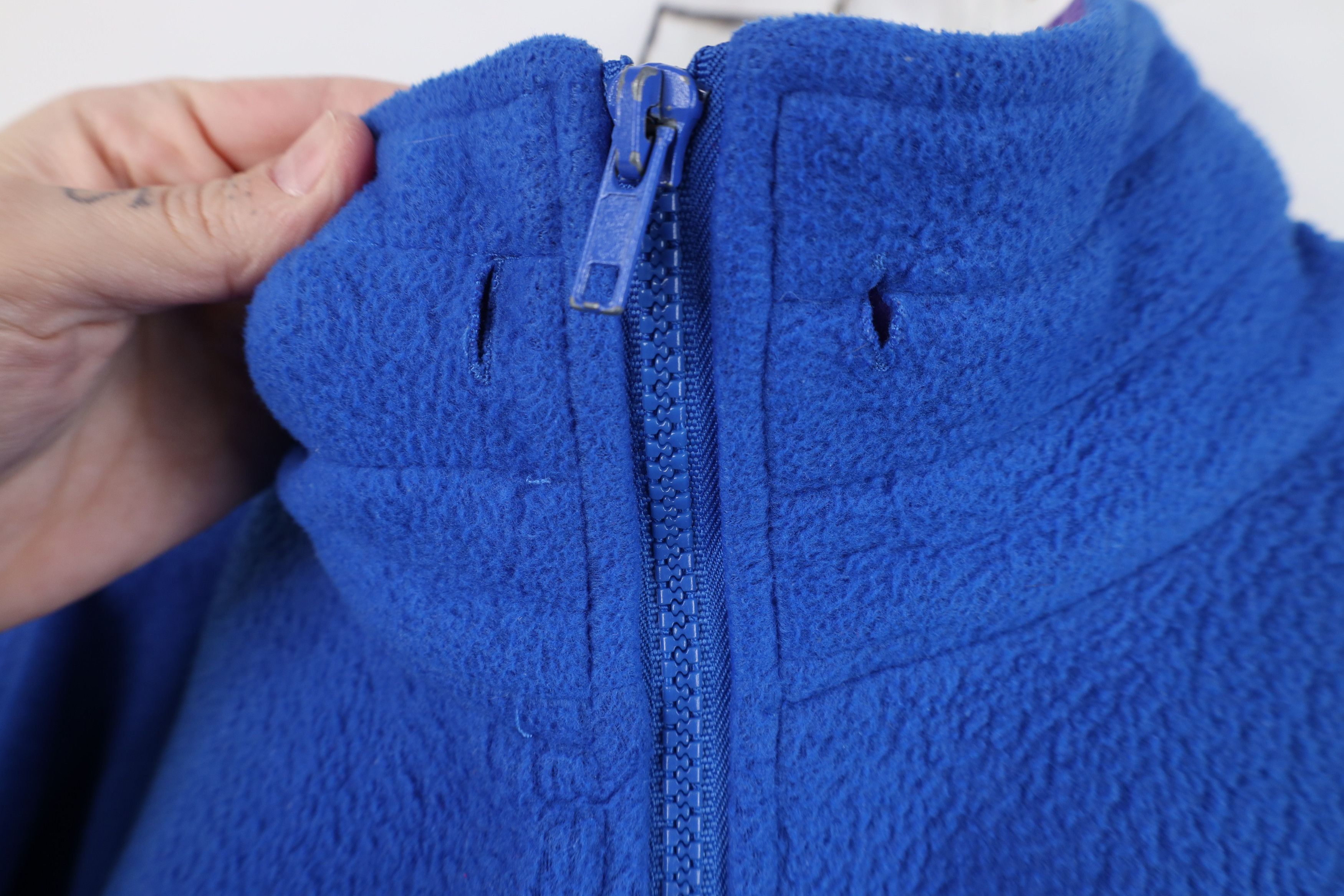 Vintage Vintage 90s Streetwear Block Fleece 1/4 Half Zip Sweater Size XXL / US 16-18 / IT 52-54 - 4 Thumbnail