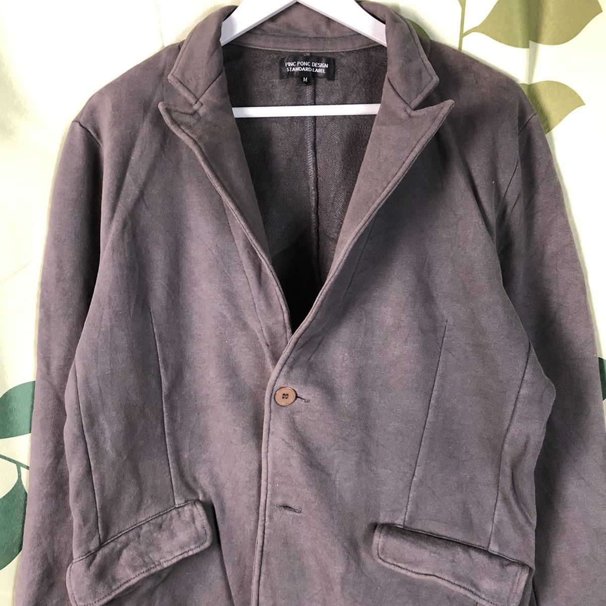 Japanese Brand Pinc Ponc Design Standard Label Grey Blazer cardigan #7421 Size US M / EU 48-50 / 2 - 5 Thumbnail