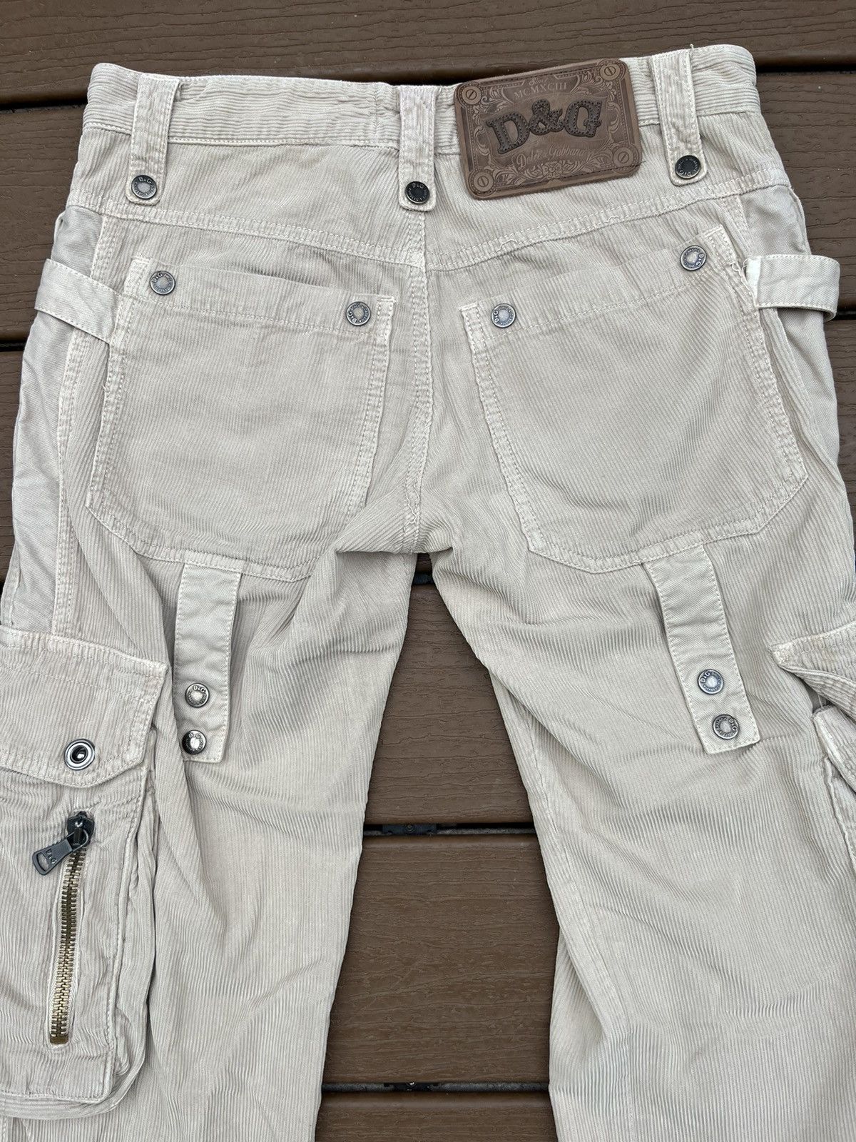 Dolce & Gabbana Dolce & Gabbana 00s Corduroy Cargo Pants Size 30" / US 8 / IT 44 - 6 Thumbnail