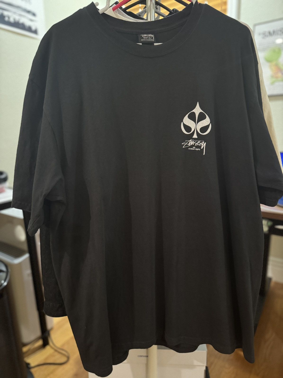 Stussy Stussy Spade Pigment Tee Black - size Large Size US L / EU 52-54 / 3 - 1 Thumbnail
