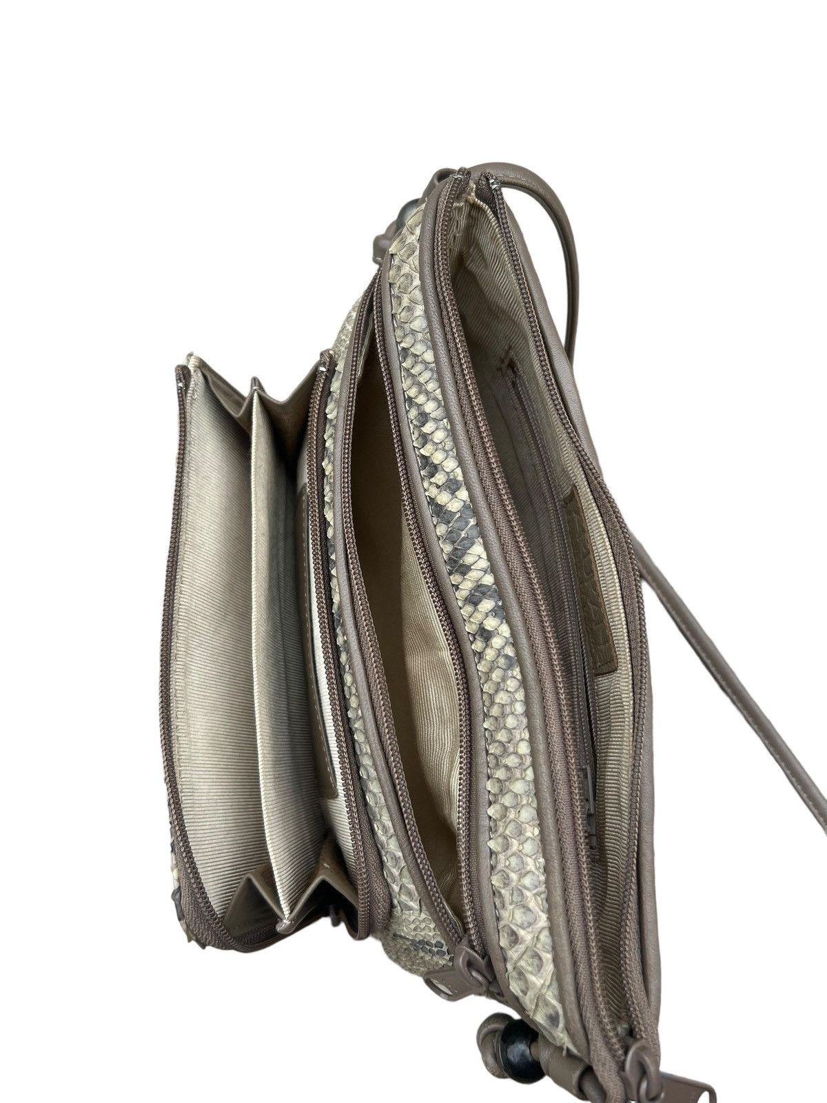 Leather Vintage Arukan Japan Python Snakeskin Leather Bag Mini Size ONE SIZE - 12 Thumbnail