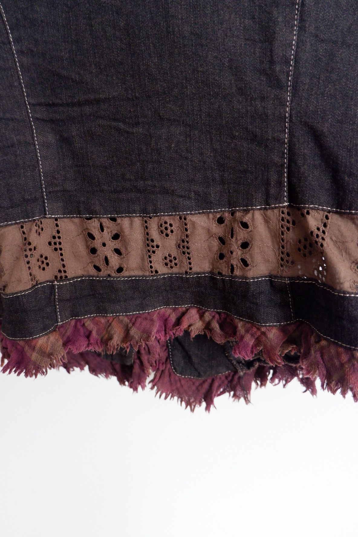 If Six Was Nine Vintage Ohlala Japan Reconstructed Blazer Denim Size S / US 4 / IT 40 - 5 Thumbnail