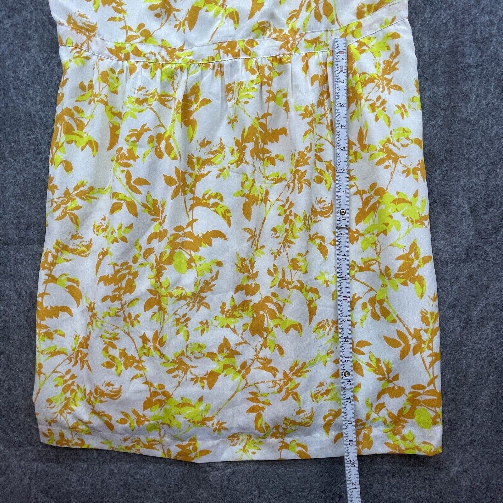 J.Crew J Crew Dress 14 Yellow Flowers Summer Lightweight Spring Size XL / US 12-14 / IT 48-50 - 6 Thumbnail