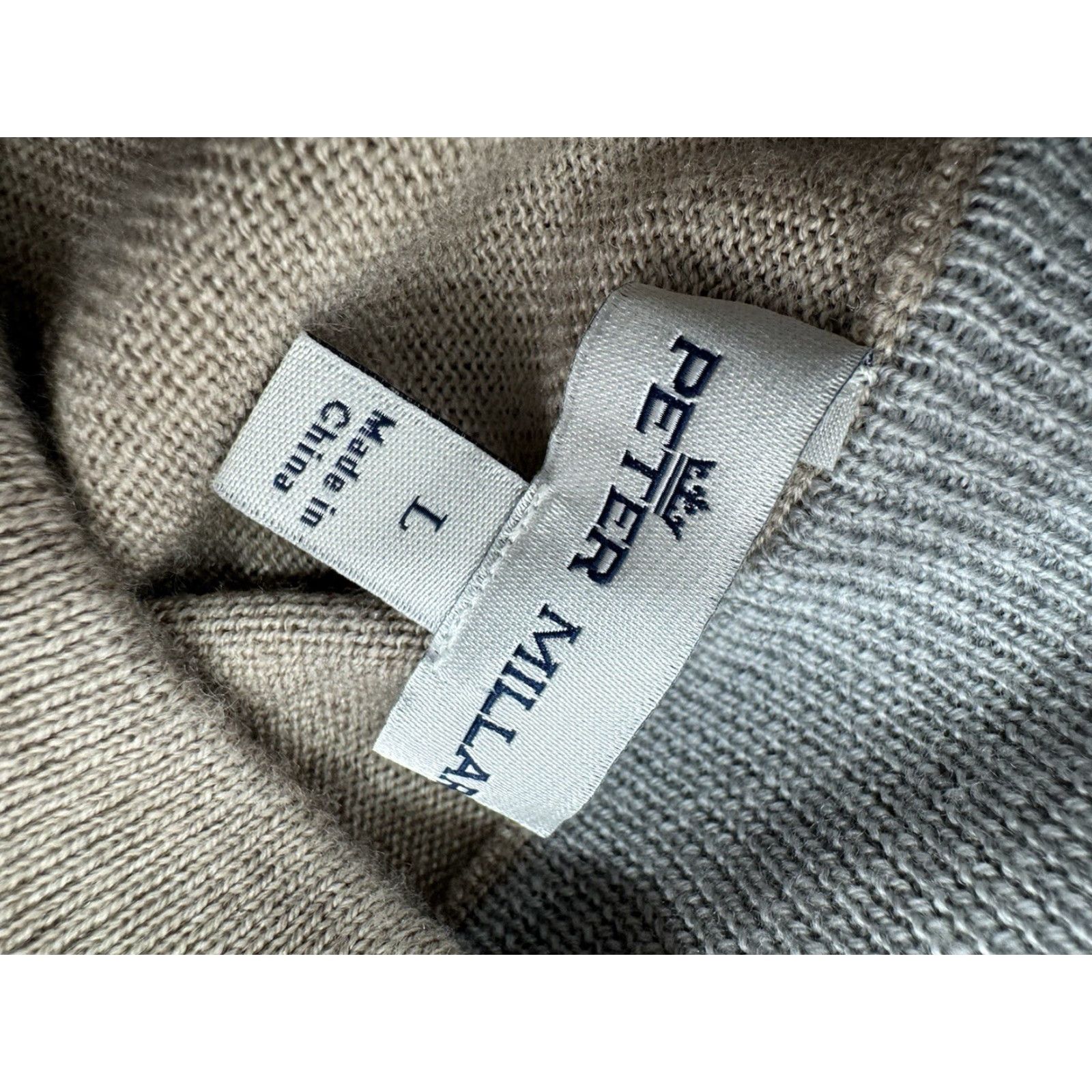 Peter Millar PETER MILLAR Sweater Mens L Silk Merino Wool Pullover Light Brown Size US L / EU 52-54 / 3 - 4 Thumbnail