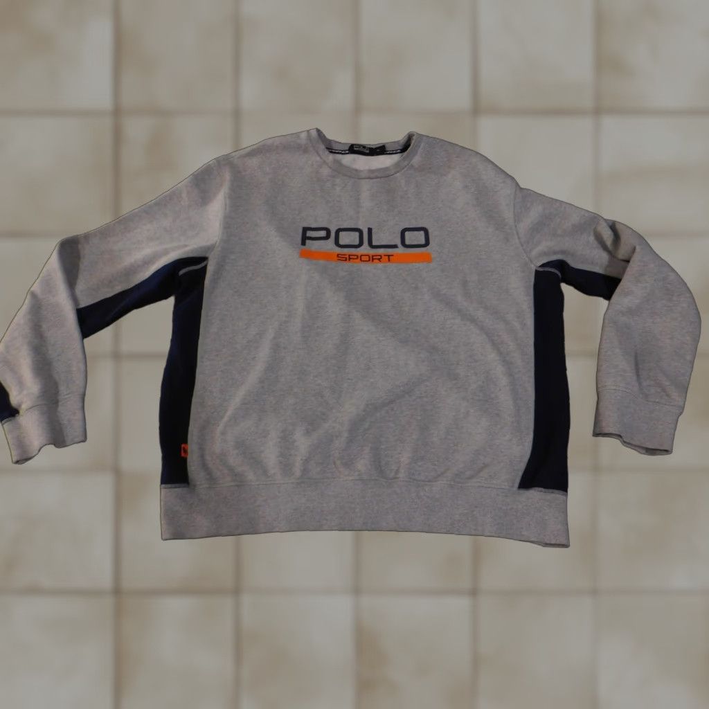 Vintage Polo Sport Ralph Lauren Sweatshirt Mens XL Gray Crewneck Performance Pullover Size US XL / EU 56 / 4 - 1 Thumbnail