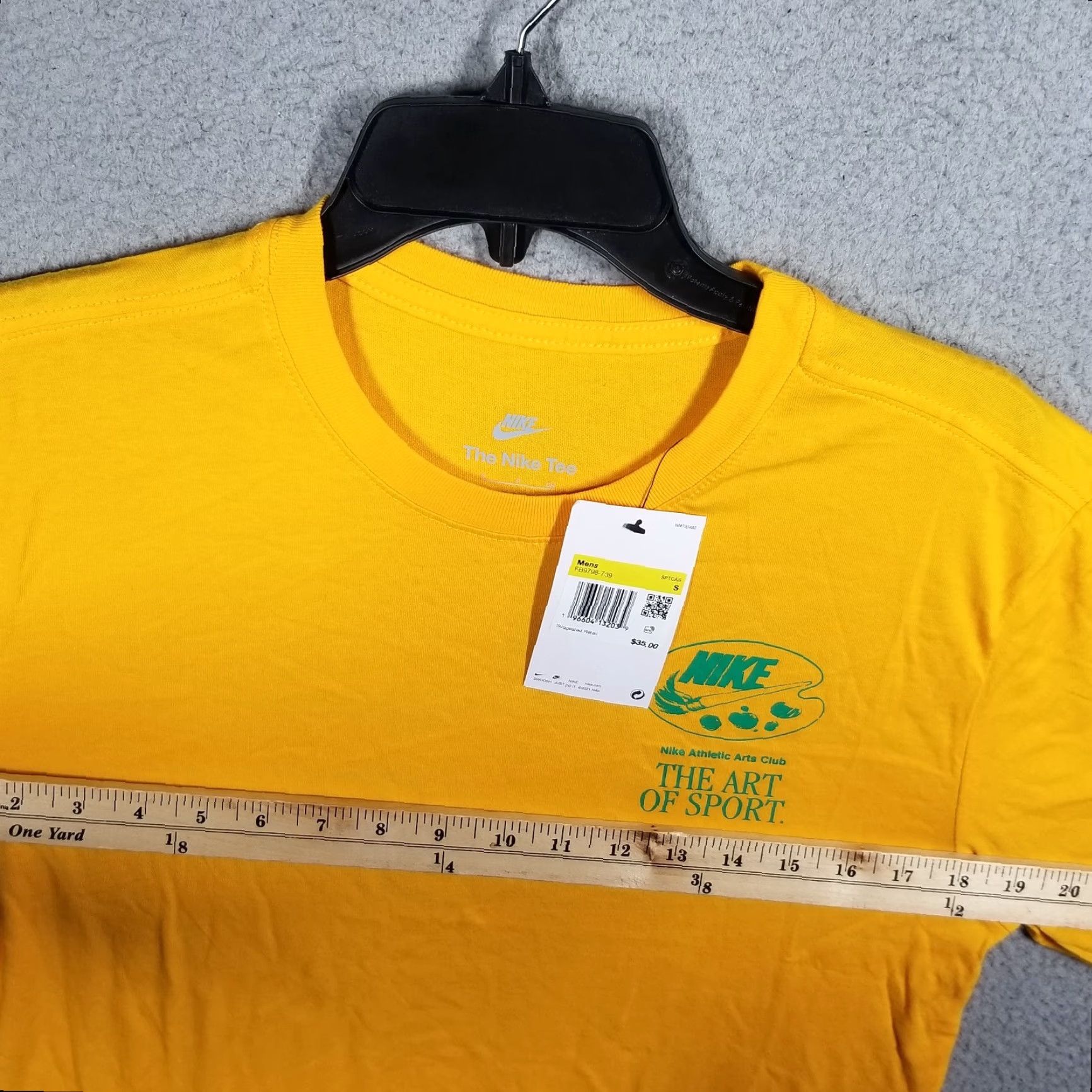 Nike VINTAGE Nike T-Shirt Men's Small Gold Nike Air Max Art Retro Crew Neck Logo Size US S / EU 44-46 / 1 - 7 Thumbnail