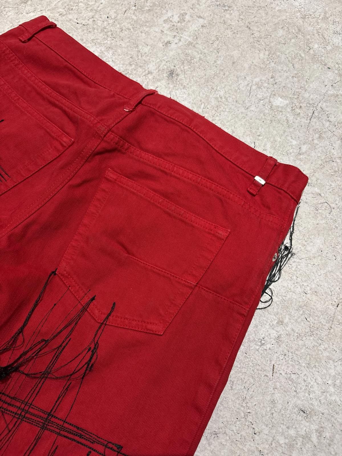 Dior Dior Homme Red Stitch Denim Size US 33 - 4 Thumbnail