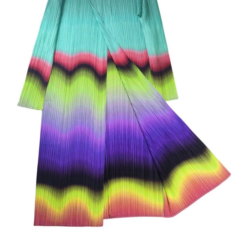 Issey Miyake issey miyake size:3 Aurora colored pleated dress Size XXS / US 00 / IT 34 - 5 Thumbnail