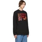 Raf Simons o1y0325 Logo Crewneck Sweatshirt in Black Size US XS / EU 42 / 0 - 3 Thumbnail