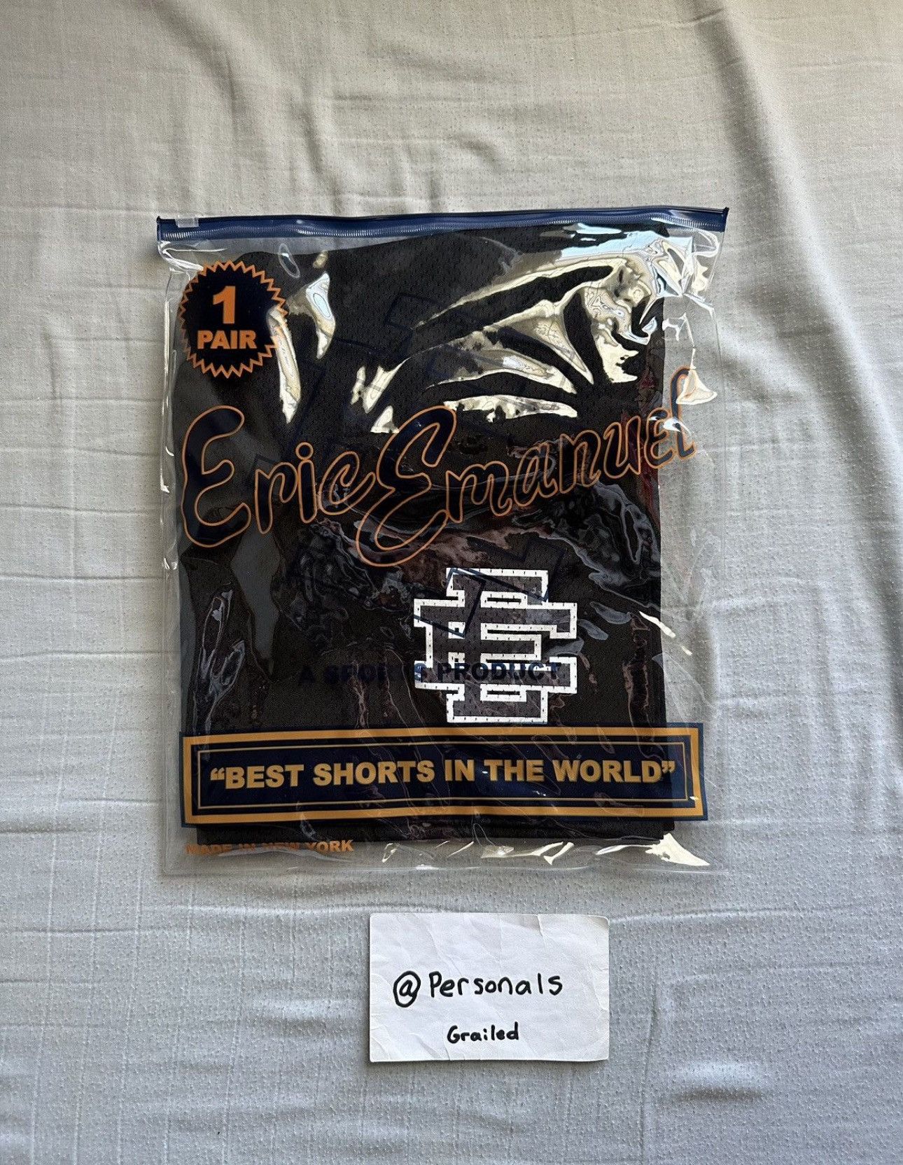 Eric Emanuel Eric Emanuel Basic Shorts Black Grey Large Size US 34 / EU 50 - 1 Thumbnail