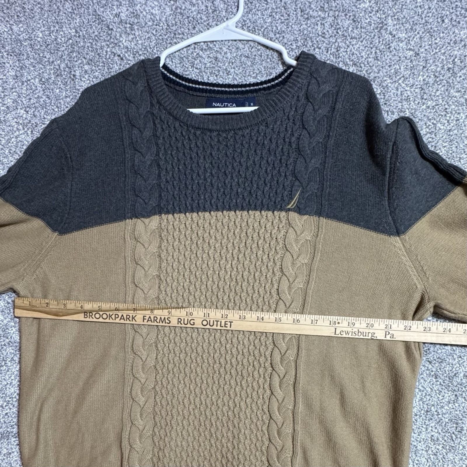 Nautica Nautica Sweater Mens XL Cable Knit Grandpacore Nautical Size US XL / EU 56 / 4 - 9 Thumbnail