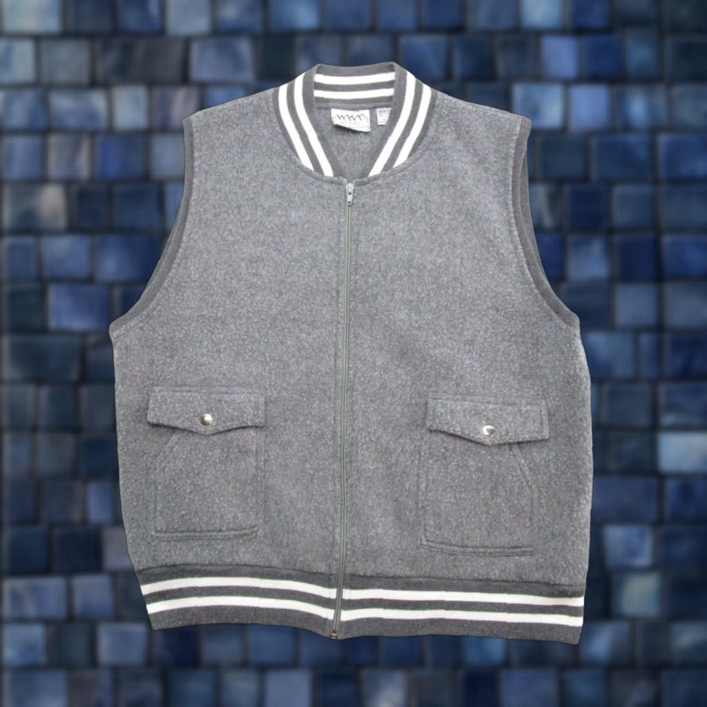 Vintage VINTAGE Medici Vest Main Zip Gray Full Zip Pockets Size L Mens Size US L / EU 52-54 / 3 - 1 Thumbnail