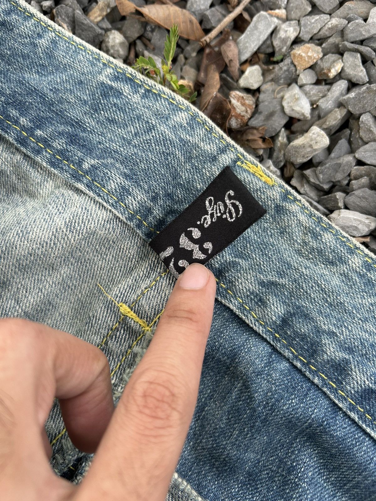 Kapital CLONE DEVGRU DAICOCK LOVE PEACE SURF BEACH DENIM JEANS RARE🎌 Size US 32 / EU 48 - 14 Thumbnail