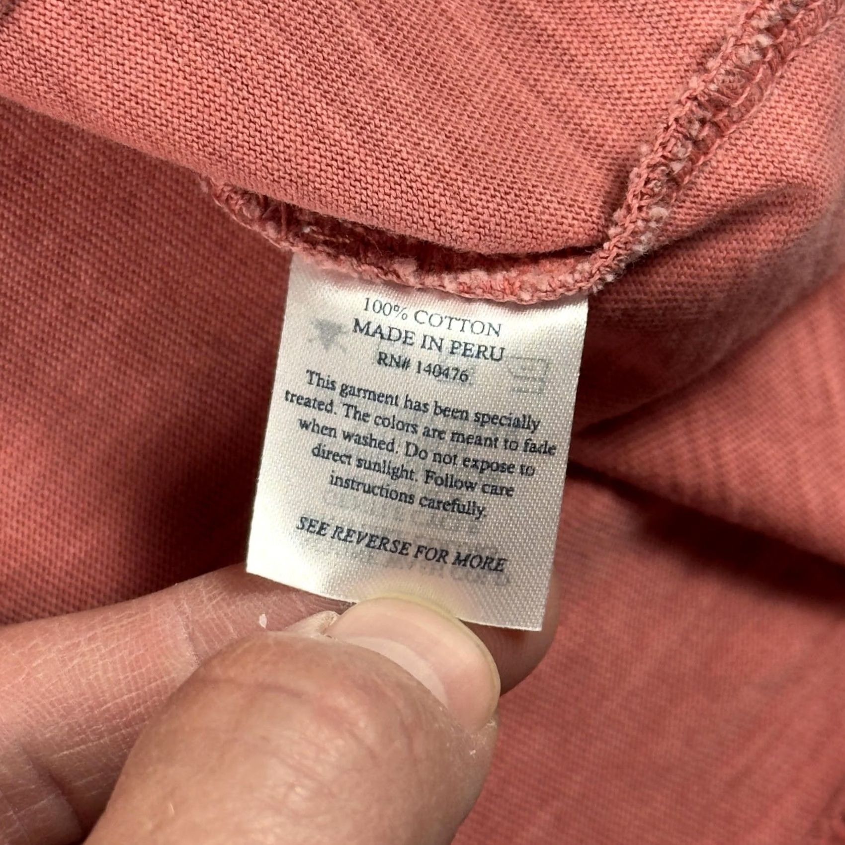 Faherty Faherty Shirt Mens XS Pink Cotton Pocket Crewneck Tee T-Shirt Soft Casual Size US XS / EU 42 / 0 - 5 Thumbnail