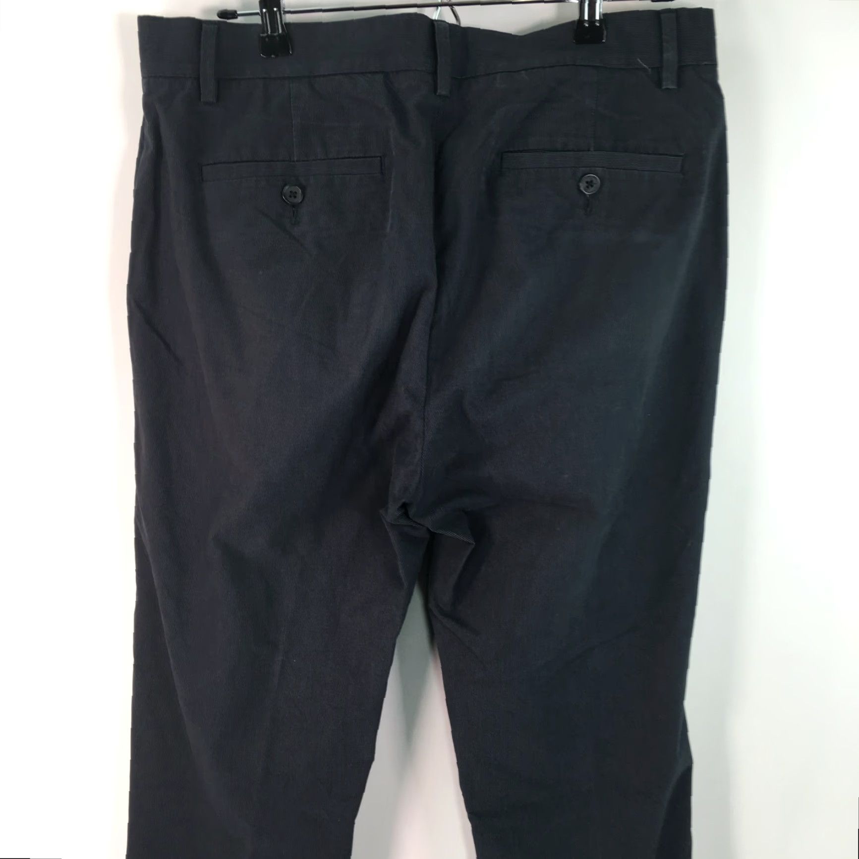 Gap Gap Mens Regular Flat Front Straight Fit Casual Black Dress Pants Size 33X32 Slacks Pants Size US 33 - 5 Thumbnail