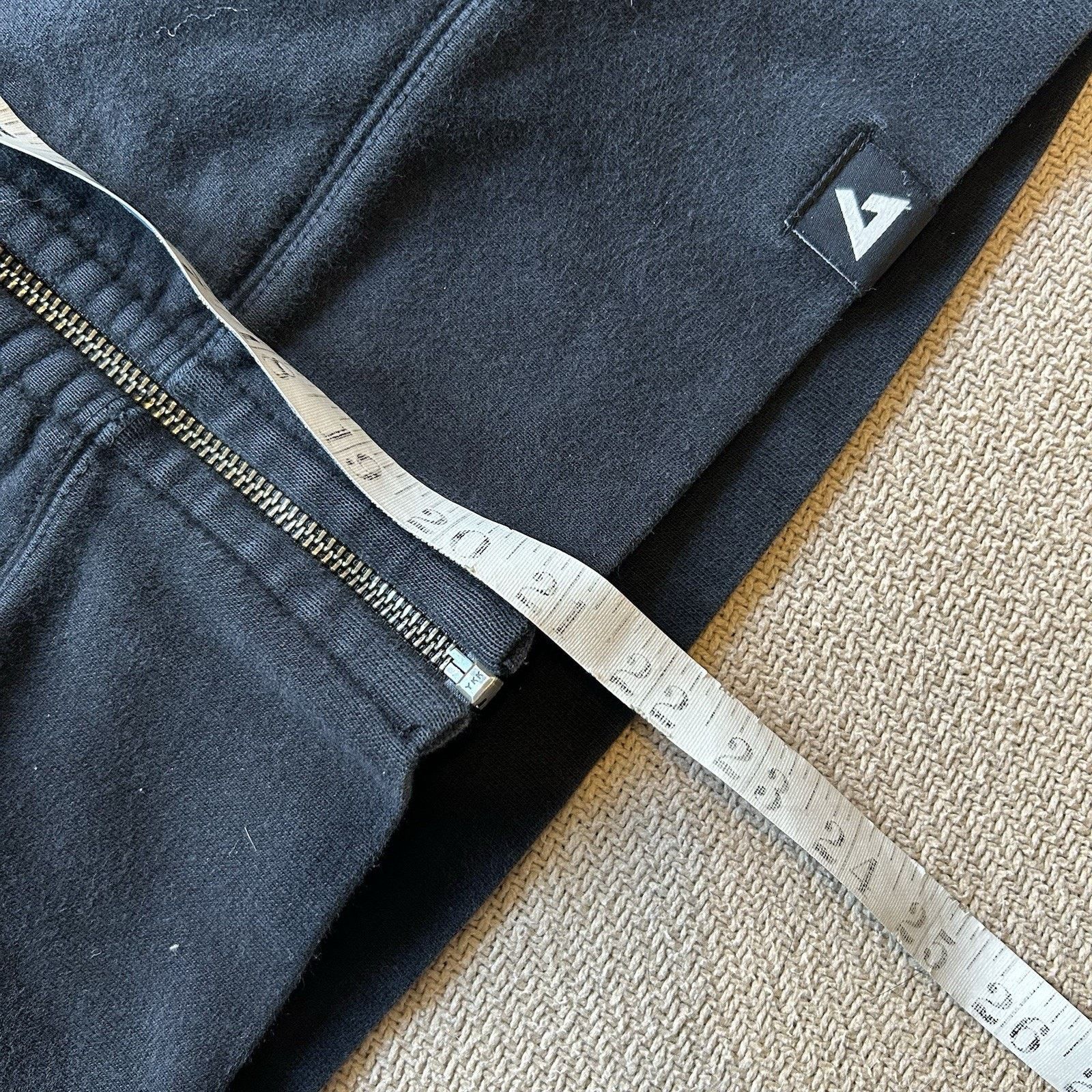American Giant Heavyweight Black Elbow Patch Full Zip Hoodie XS Size XS / US 0-2 / IT 36-38 - 7 Thumbnail