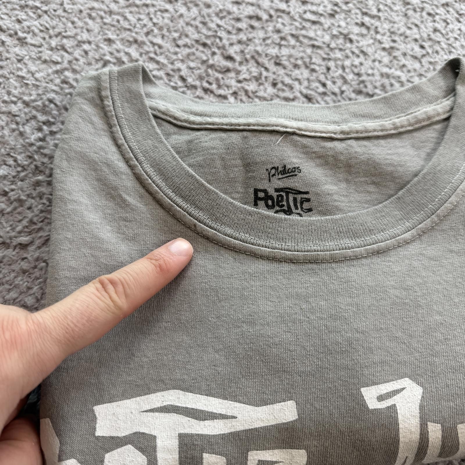 Other Poetic Justice Tupac Shakur T Shirt Mens M Gray 2Pac Rap Tee Size US M / EU 48-50 / 2 - 5 Thumbnail