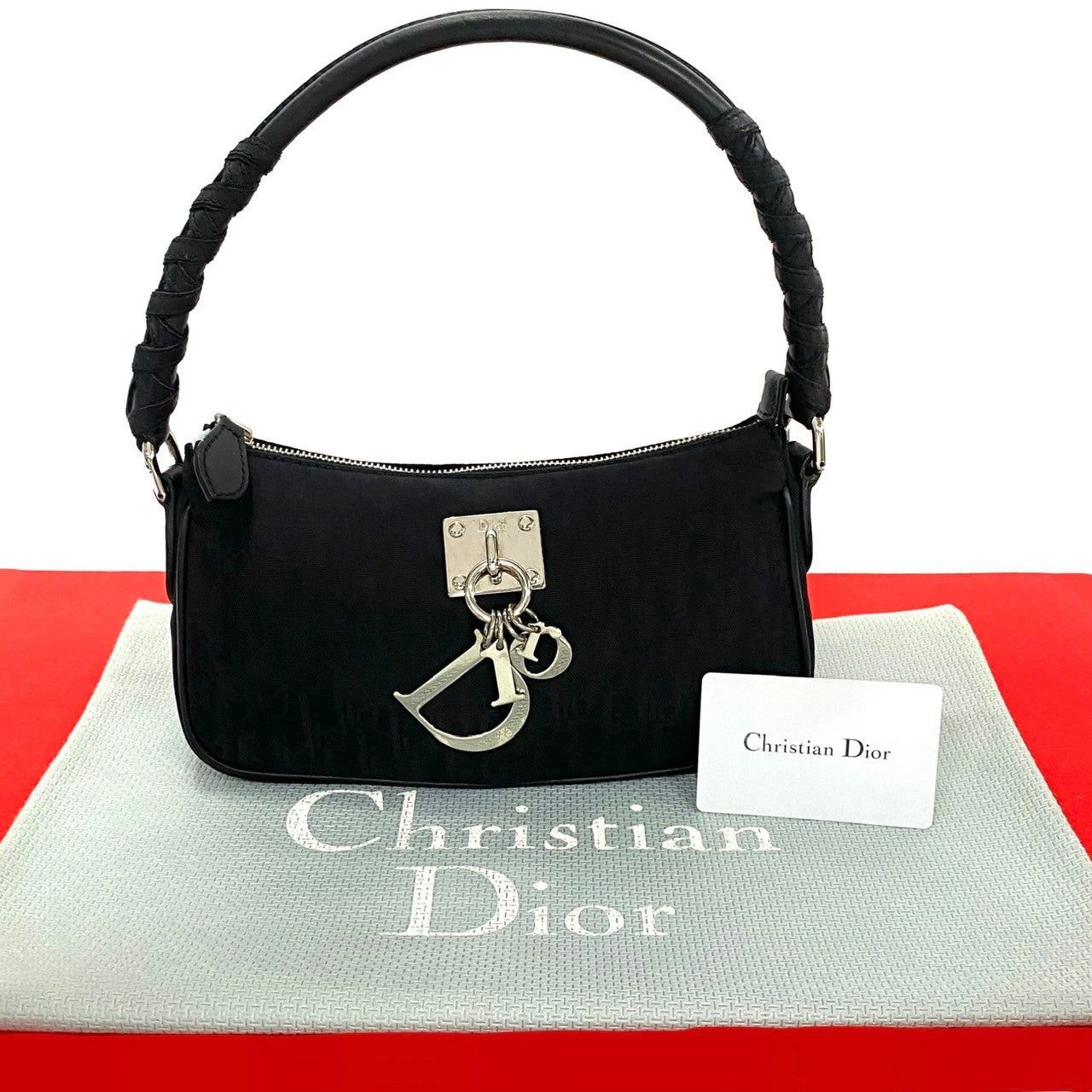 Dior Dior Shoulder Bag Black Leather Size ONE SIZE - 1 Thumbnail