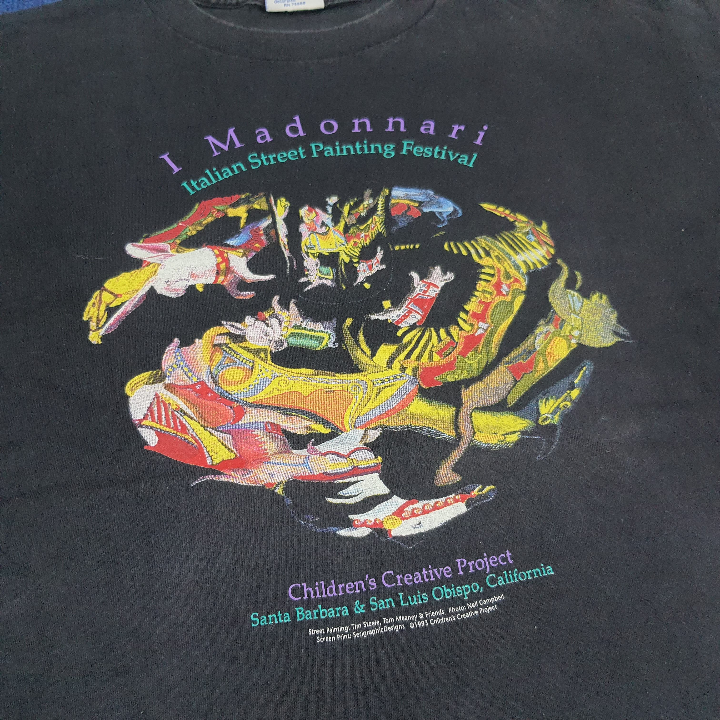 Vintage Vintage I Madonnari Italian Street Painting Fest T-shirt Size US XL / EU 56 / 4 - 2 Thumbnail