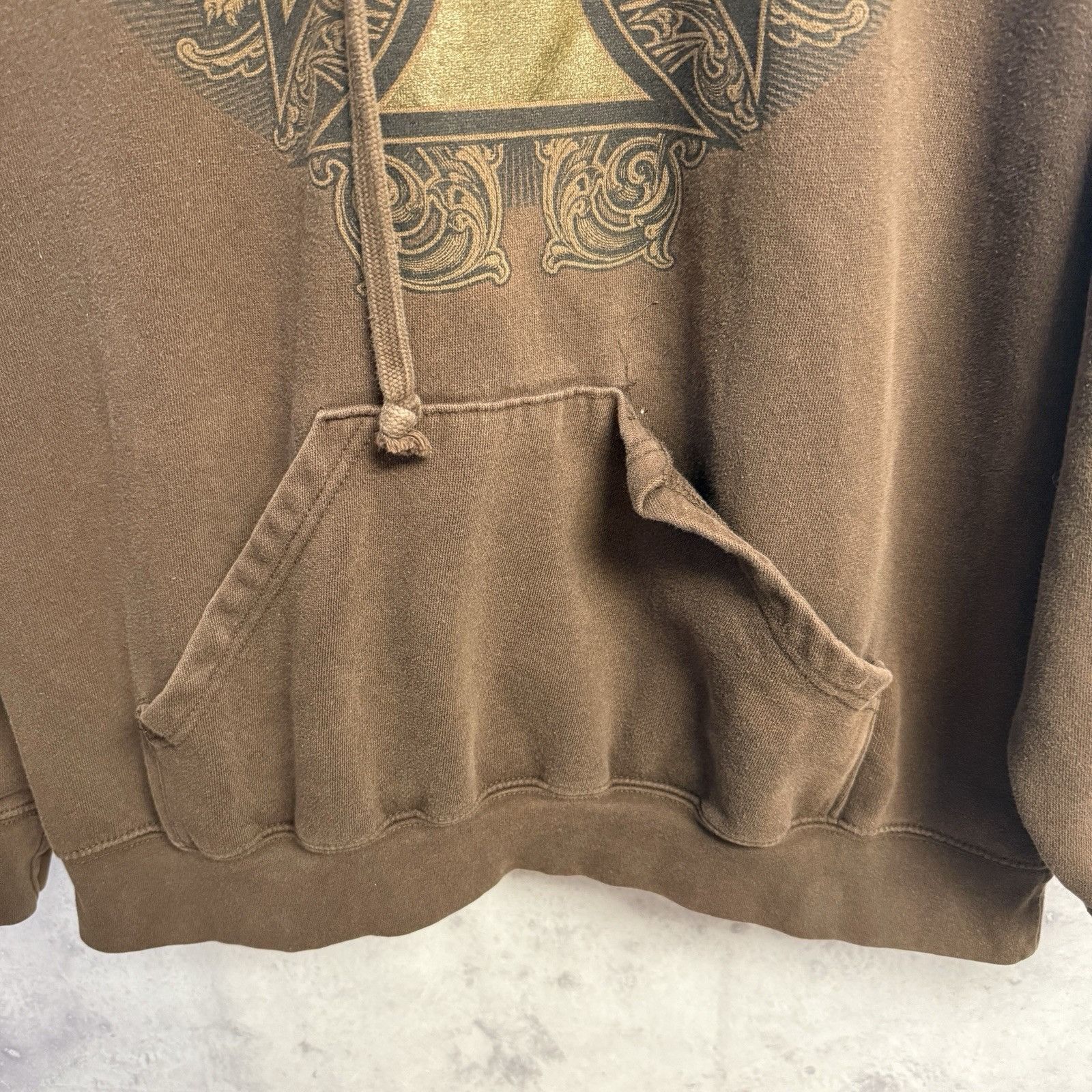 Vintage Vintage Grunge Cross Hoodie Sweatshirt XL ODM Y2K Skate Size US XL / EU 56 / 4 - 5 Thumbnail