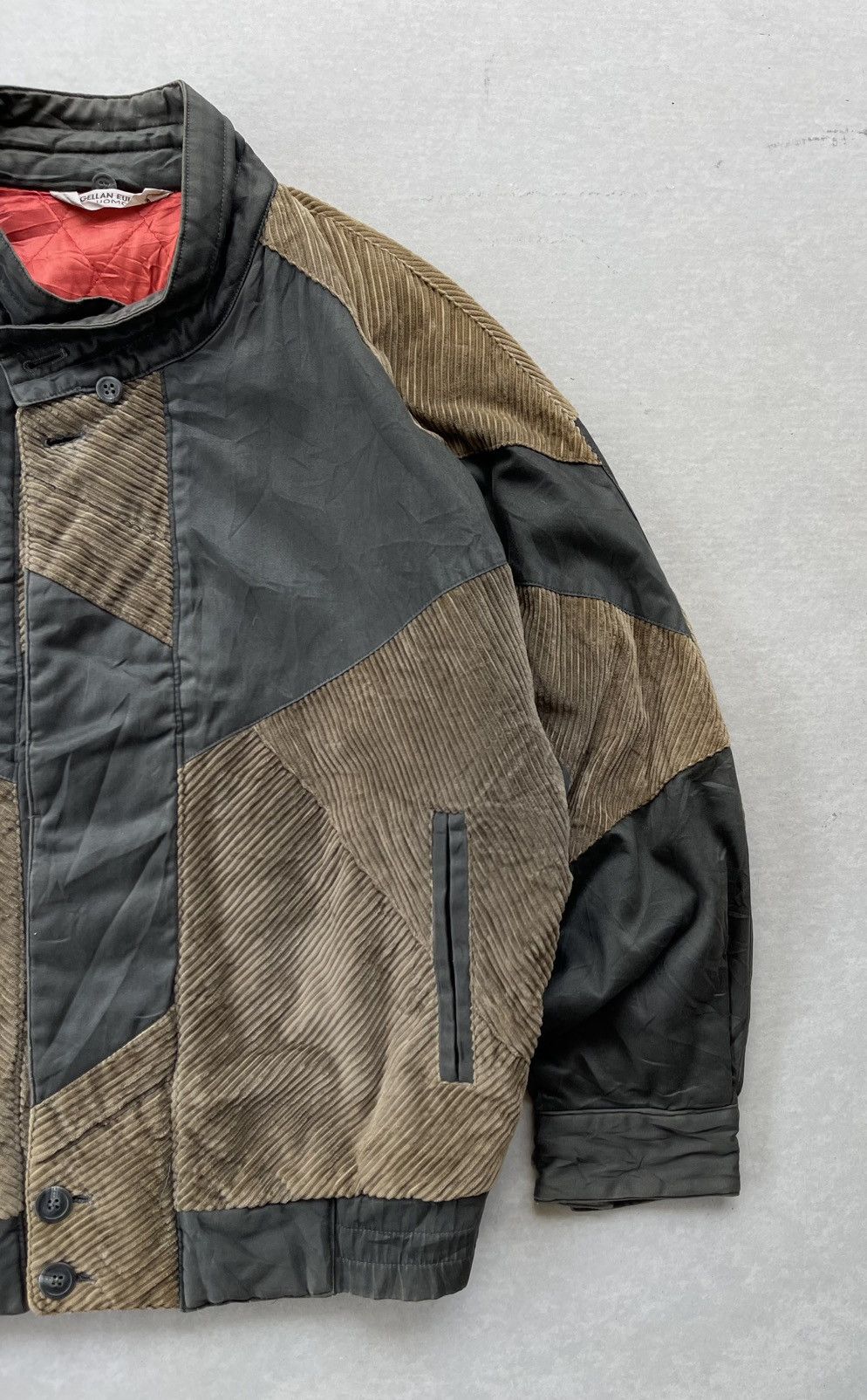 Japanese Brand G.Gellan Europe Corduroy Patchwork Jacket Issey miyake style Size US L / EU 52-54 / 3 - 6 Thumbnail