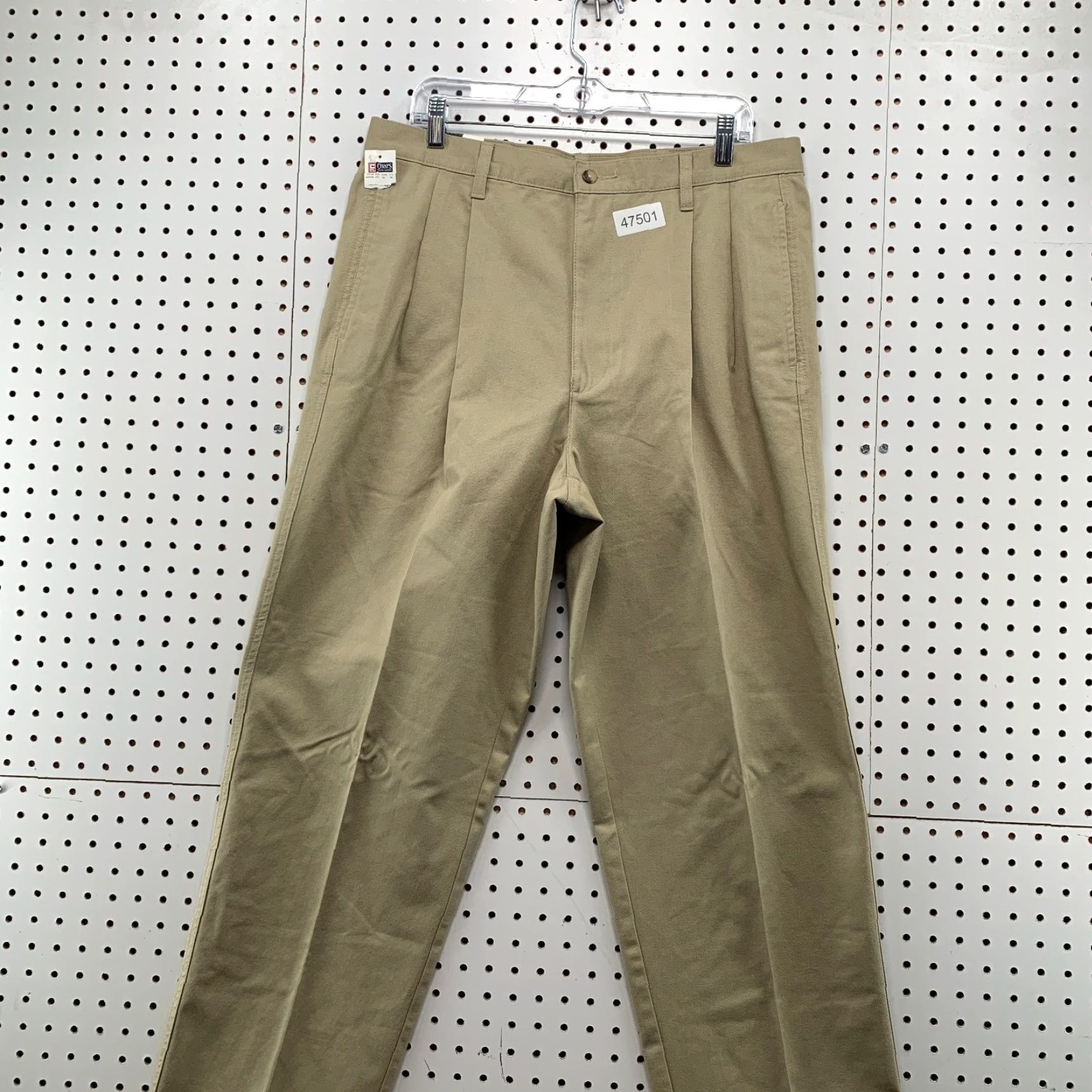 Ralph Lauren VINTAGE Ralph Lauren Chaps Khaki Pleated Pants Mens 36X32 90s School Work Preppy Chino Pants Mens Beige 90s Preppy Ralph Lauren Size US 36 / EU 52 - 4 Thumbnail