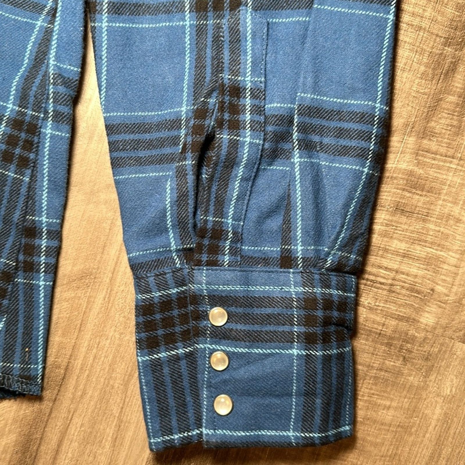 Wrangler Wrangler Western Flannel Long Sleeve Pearl Snap - Large Size US L / EU 52-54 / 3 - 4 Thumbnail