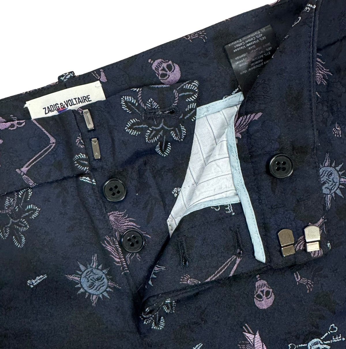 Zadig & Voltaire Zadig & Voltaire Posh Jac Tatoo Printed Chino Pants size 36 Size 26" / US 2 / IT 38 - 9 Thumbnail