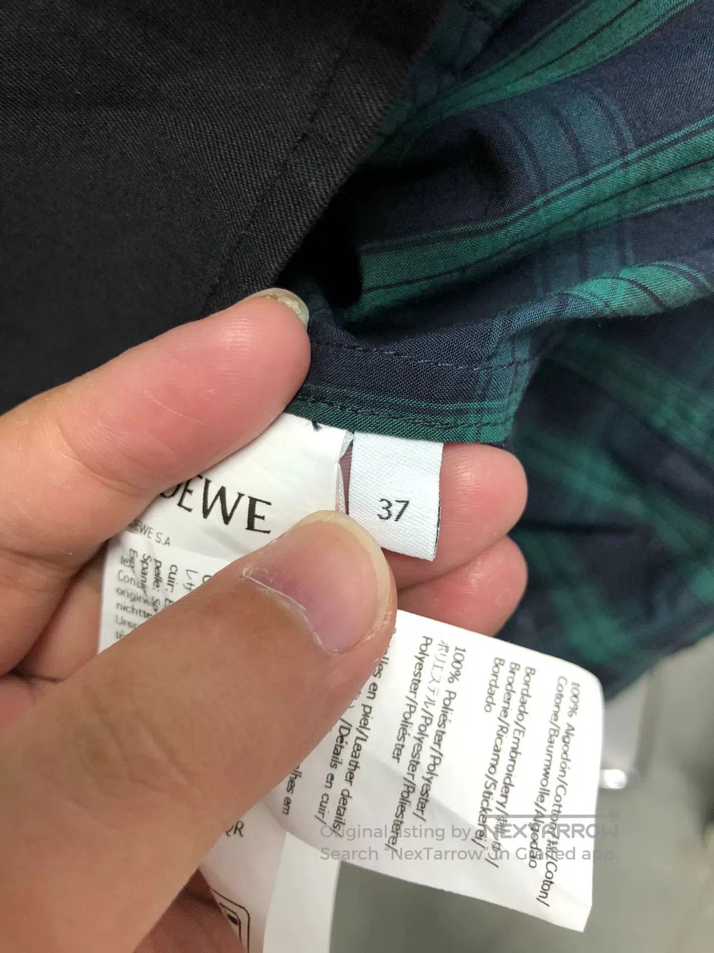 Loewe Loewe Layered Plaid Zip Jacket. Size US M / EU 48-50 / 2 - 5 Thumbnail