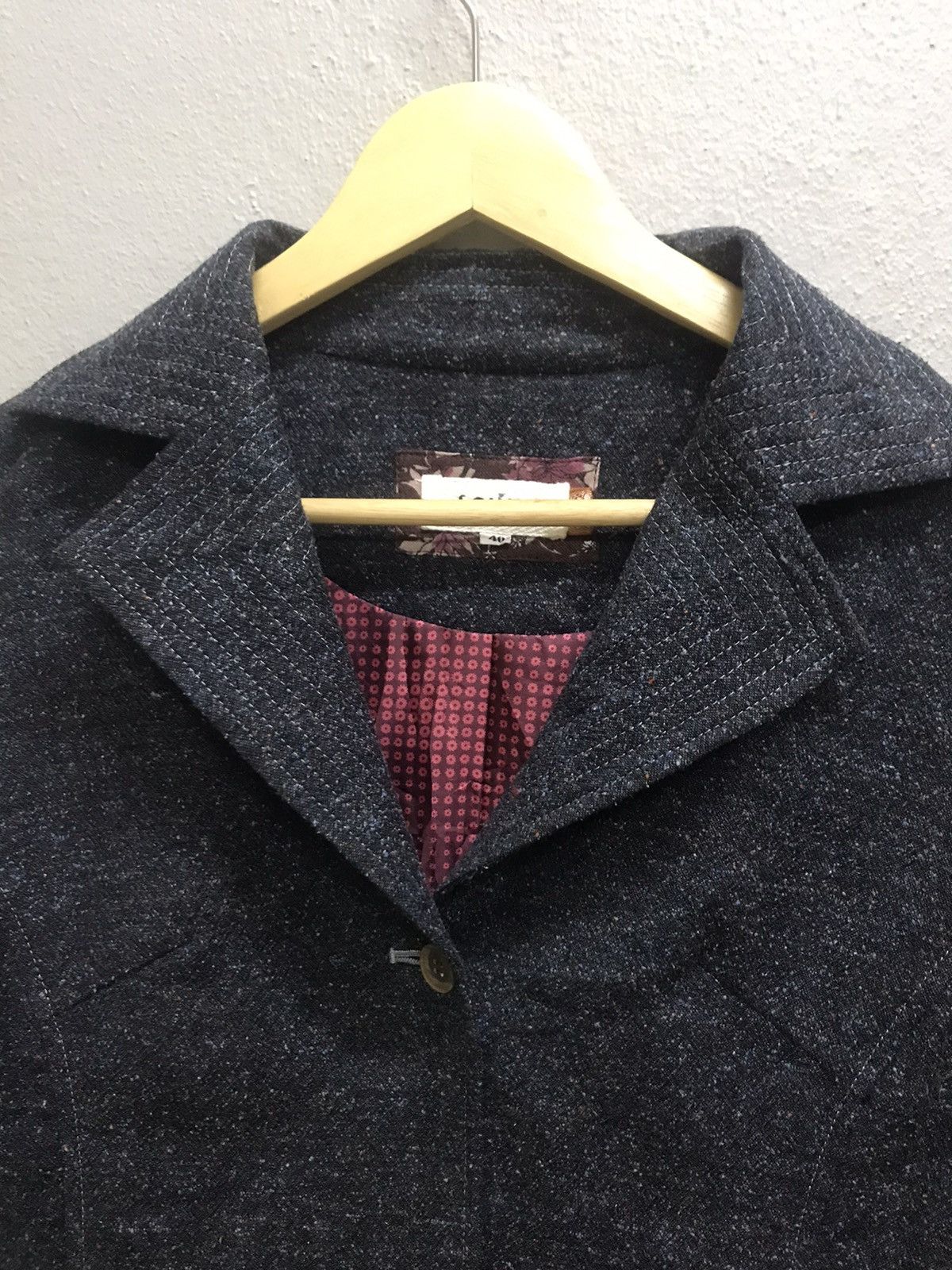 Japanese Brand VINTAGE f.CAMINO TWEED BELTED JACKET COATS Size XS / US 0-2 / IT 36-38 - 5 Thumbnail