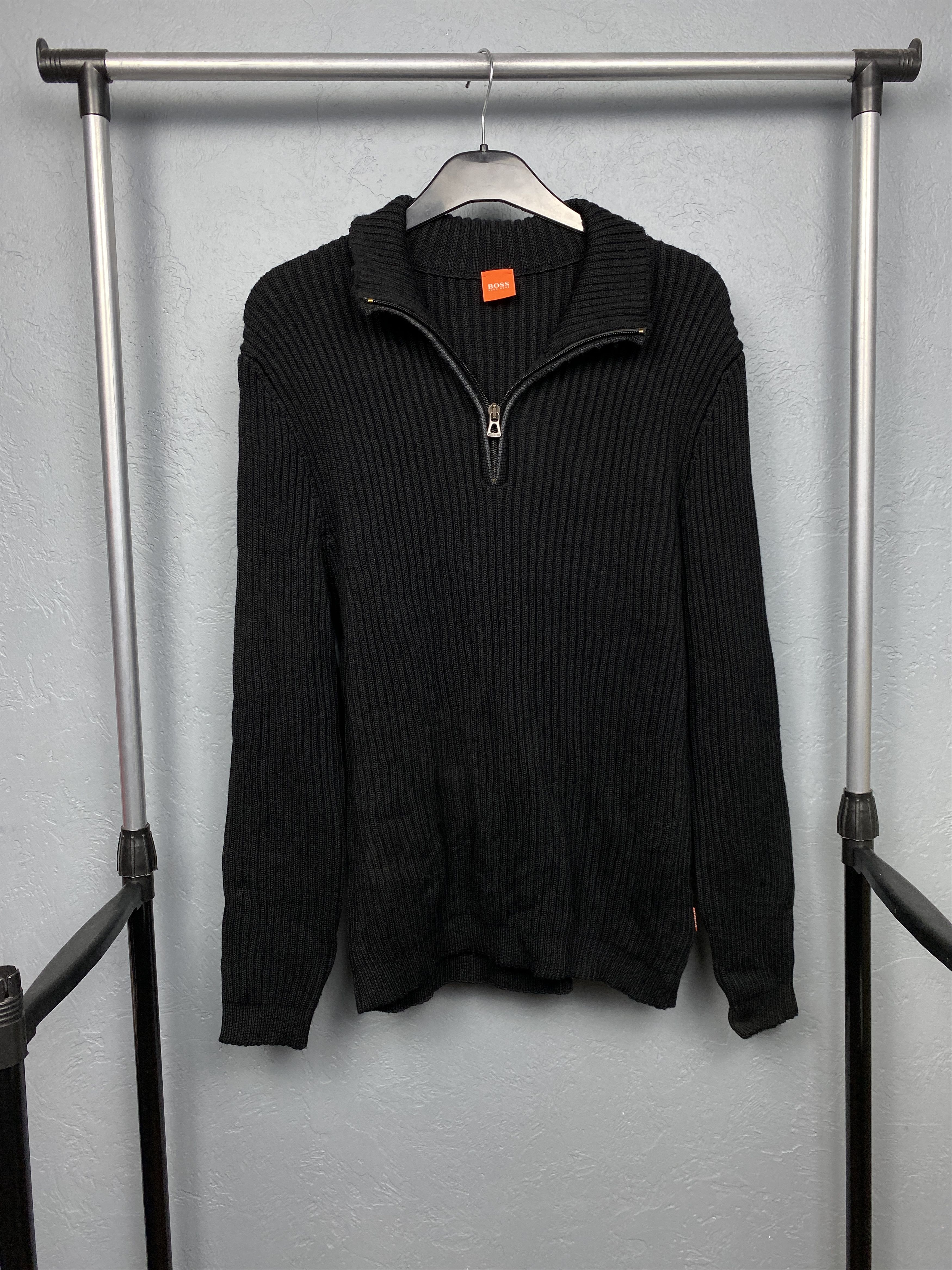 Hugo Boss Hugo Boss Orange Vintage Mens 1\4 Zip Wool Knit Sweater Size US XL / EU 56 / 4 - 1 Thumbnail