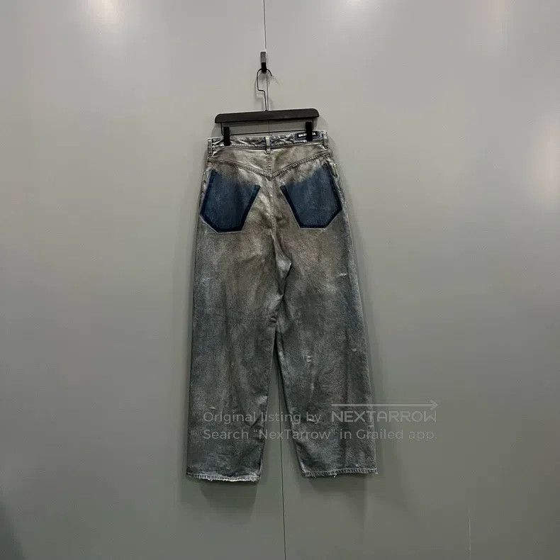 Balenciaga Balenciaga size XS Denim Blue Vintage Destroyed Hole Jeans Size US 27 - 2 Thumbnail