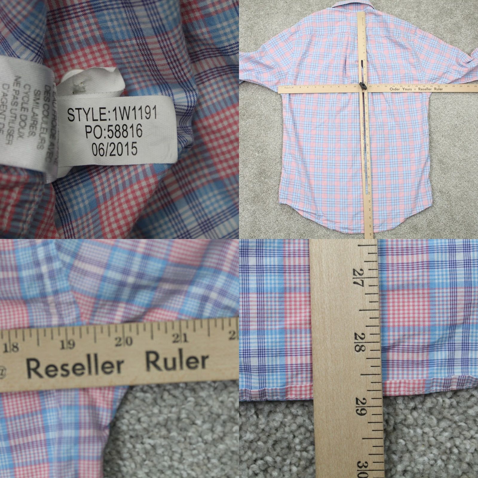 Vineyard Vines Vineyard Vines Cooper Shirt Mens Small Pink/Blue 100% Cotton Long Sleeve Button-Up Shirt Size US S / EU 44-46 / 1 - 8 Thumbnail