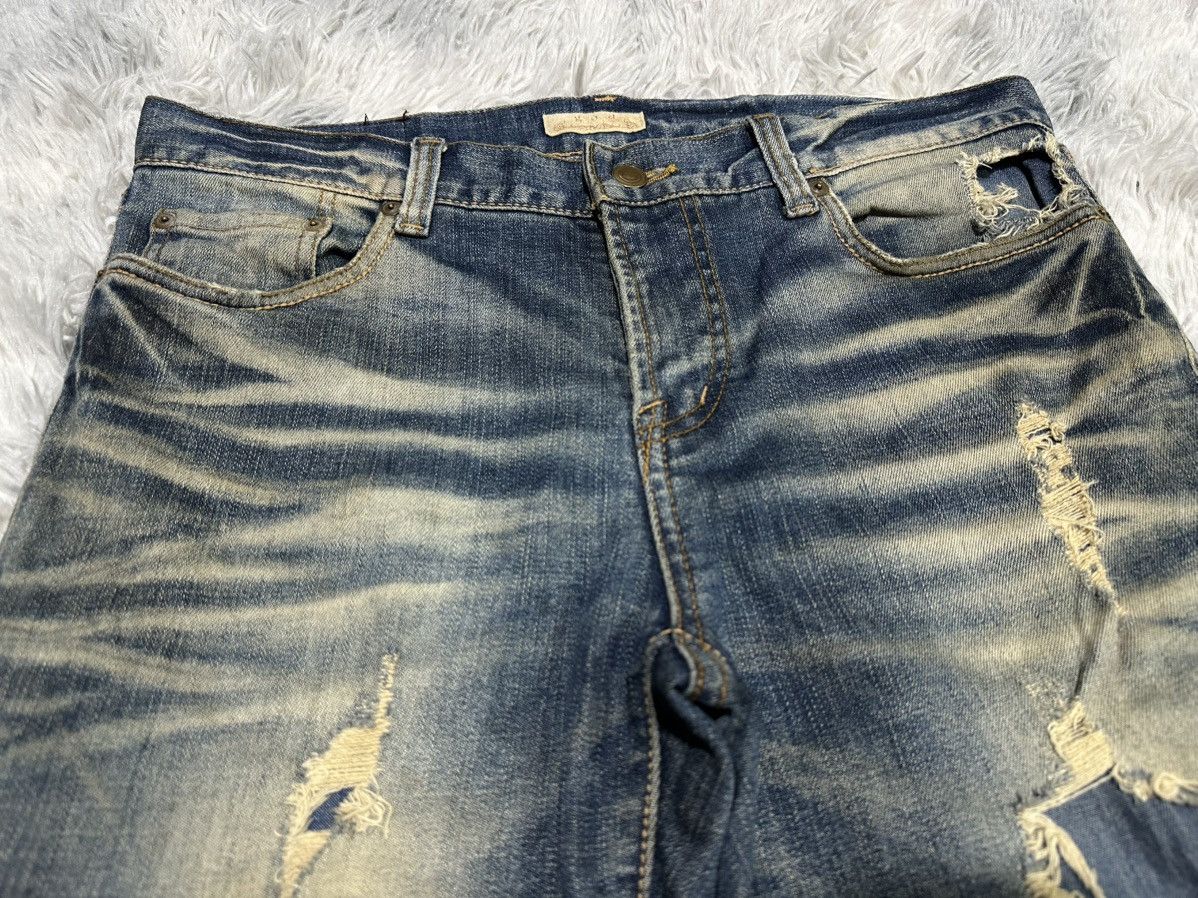 GOA 🔥Y2K Archived Goa Mud Wash Zipper Flared Denim Distressed Size US 34 / EU 50 - 9 Thumbnail
