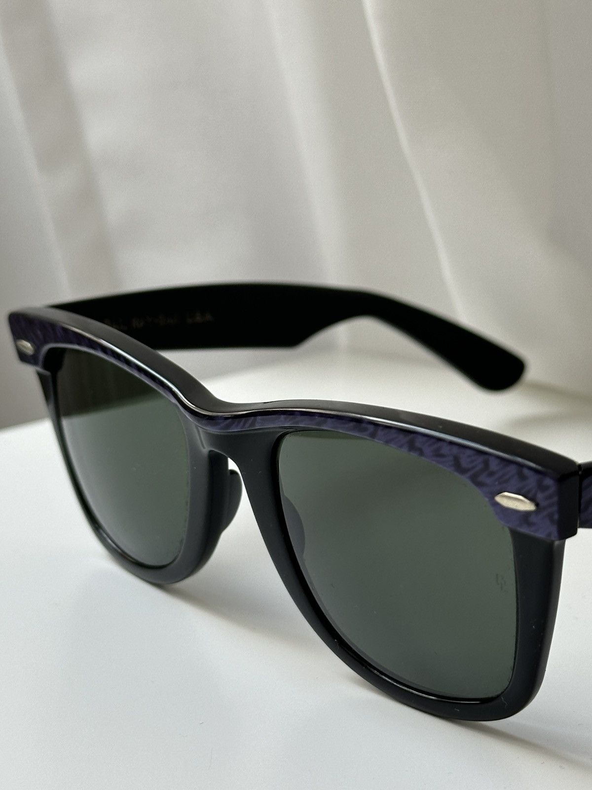 RayBan Ray Ban B&L Vintage Made Unisex in USA Purple Sunglasses Size ONE SIZE - 3 Thumbnail