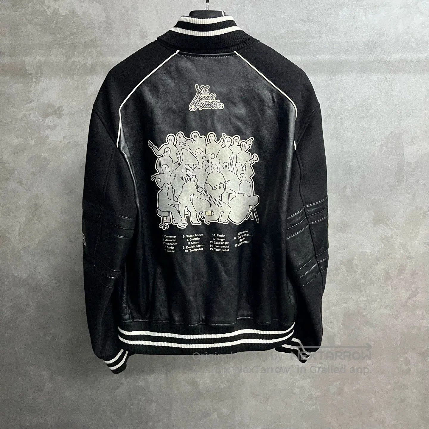 Louis Vuitton louis vuitton black logo striped baseball jacket. Size US L / EU 52-54 / 3 - 5 Thumbnail