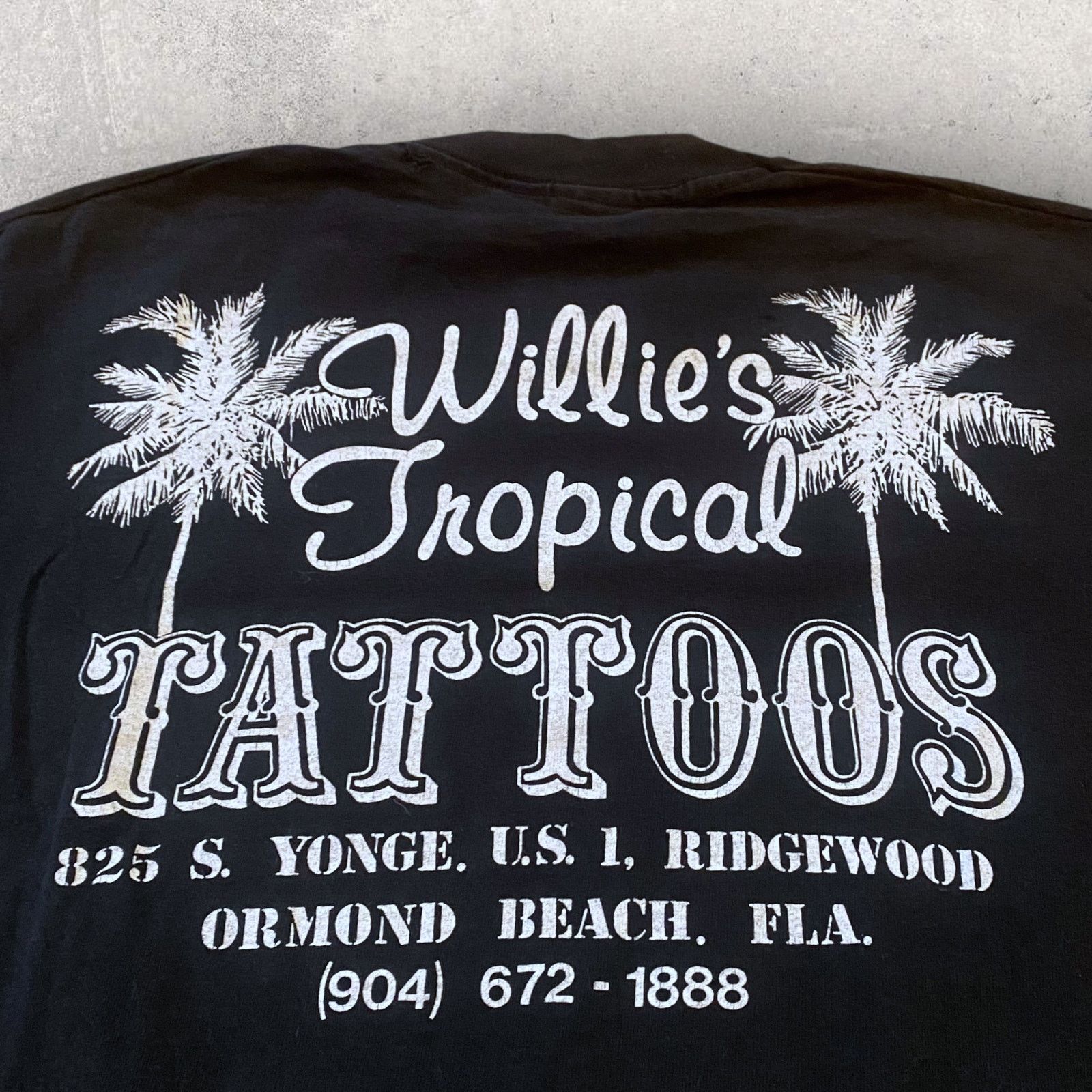 Daytona × Harley Davidson × Vintage Vintage 1993 Bike Week Daytona Tropical Skull Tattoo T Shirt Size US M / EU 48-50 / 2 - 5 Thumbnail