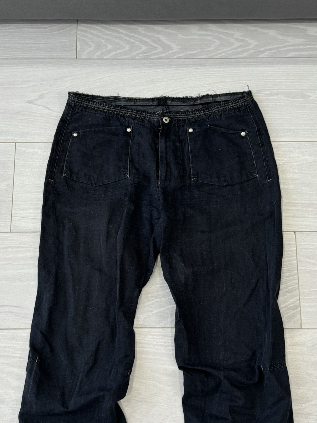 Marithe + Francois Girbaud Marithe Francois Girbaud Linen Glamour Design Luxury Pants Size 34" / US 12 / IT 48 - 3 Thumbnail