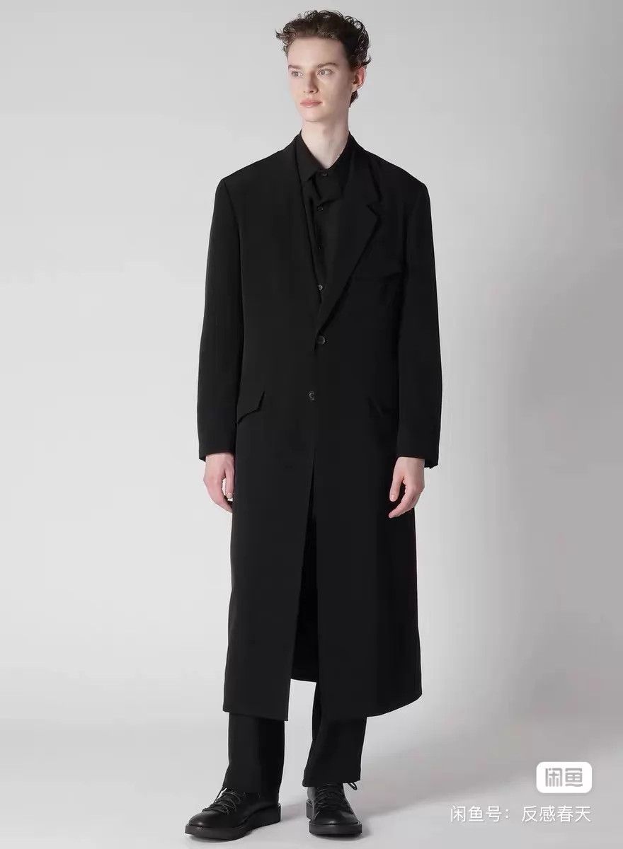 Yohji Yamamoto Yohji Yamamoto 24AW Monk Tux Back Pleat Triacetate Coat Size US L / EU 52-54 / 3 - 2 Thumbnail