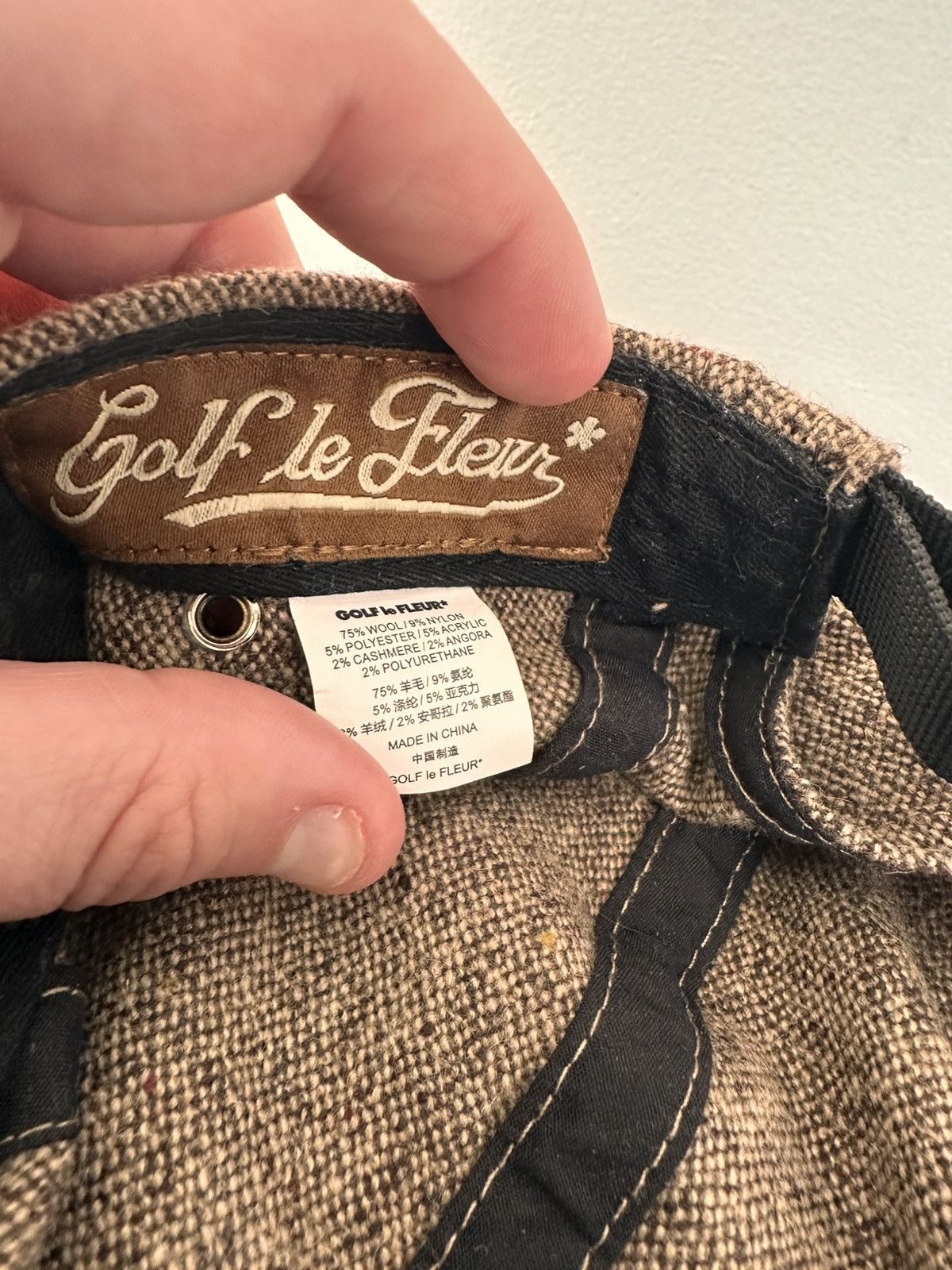 Golf le Fleur Golf Le Fleur brown Speckled wool camp cap Size ONE SIZE - 4 Thumbnail