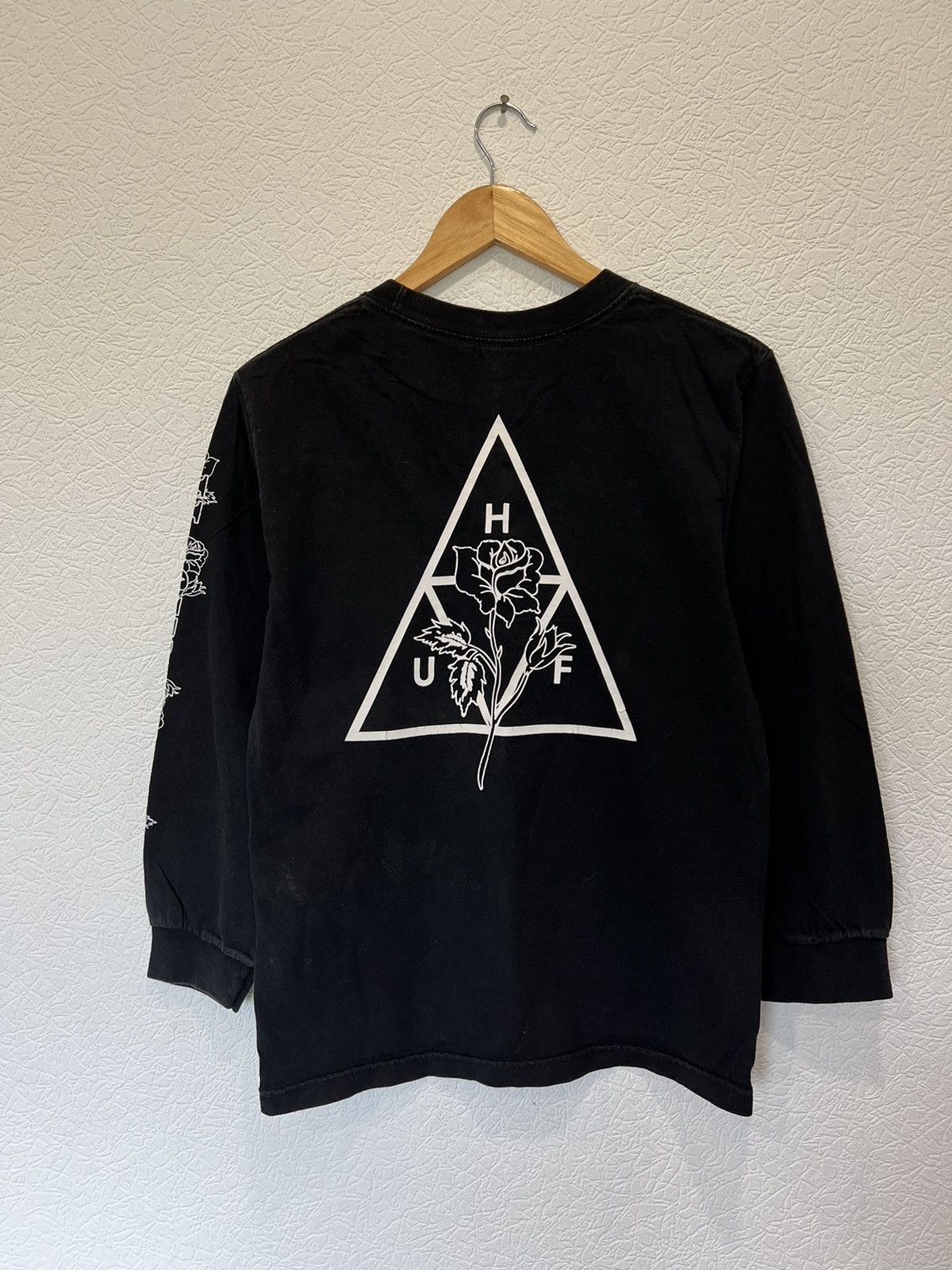 Huf HUF Longsleeve Sweatshirt Black Size US S / EU 44-46 / 1 - 1 Thumbnail