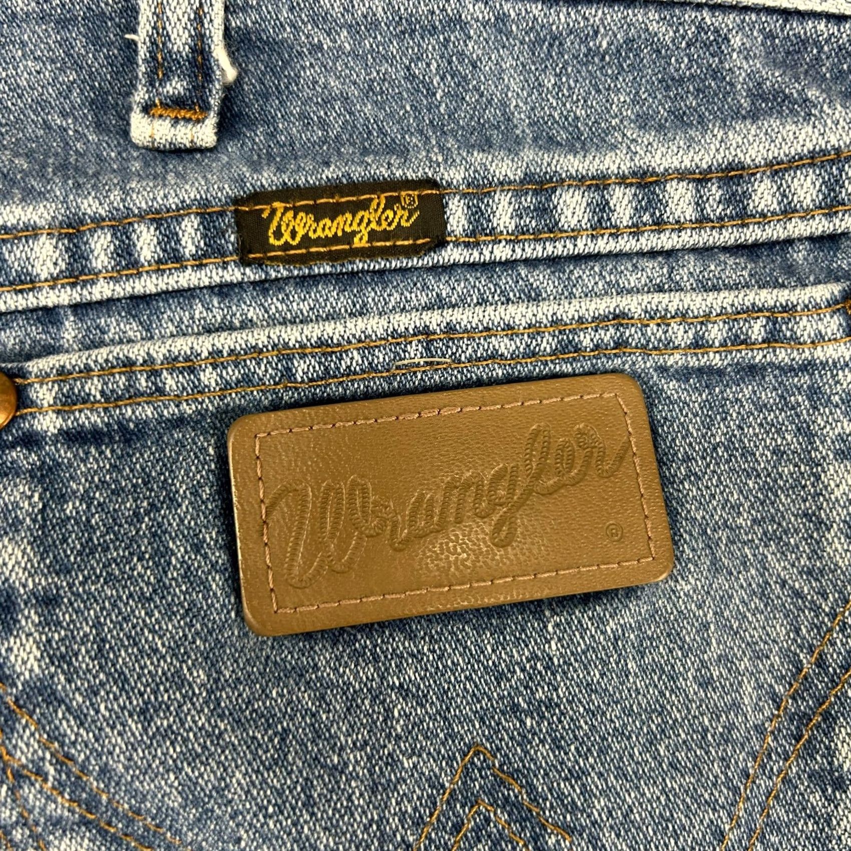 Wrangler Wrangler 13MWZ Jeans Mens 36x30 Blue Cowboy Cut Regular Fit Light Wash Western Vintage Size US 36 / EU 52 - 3 Thumbnail