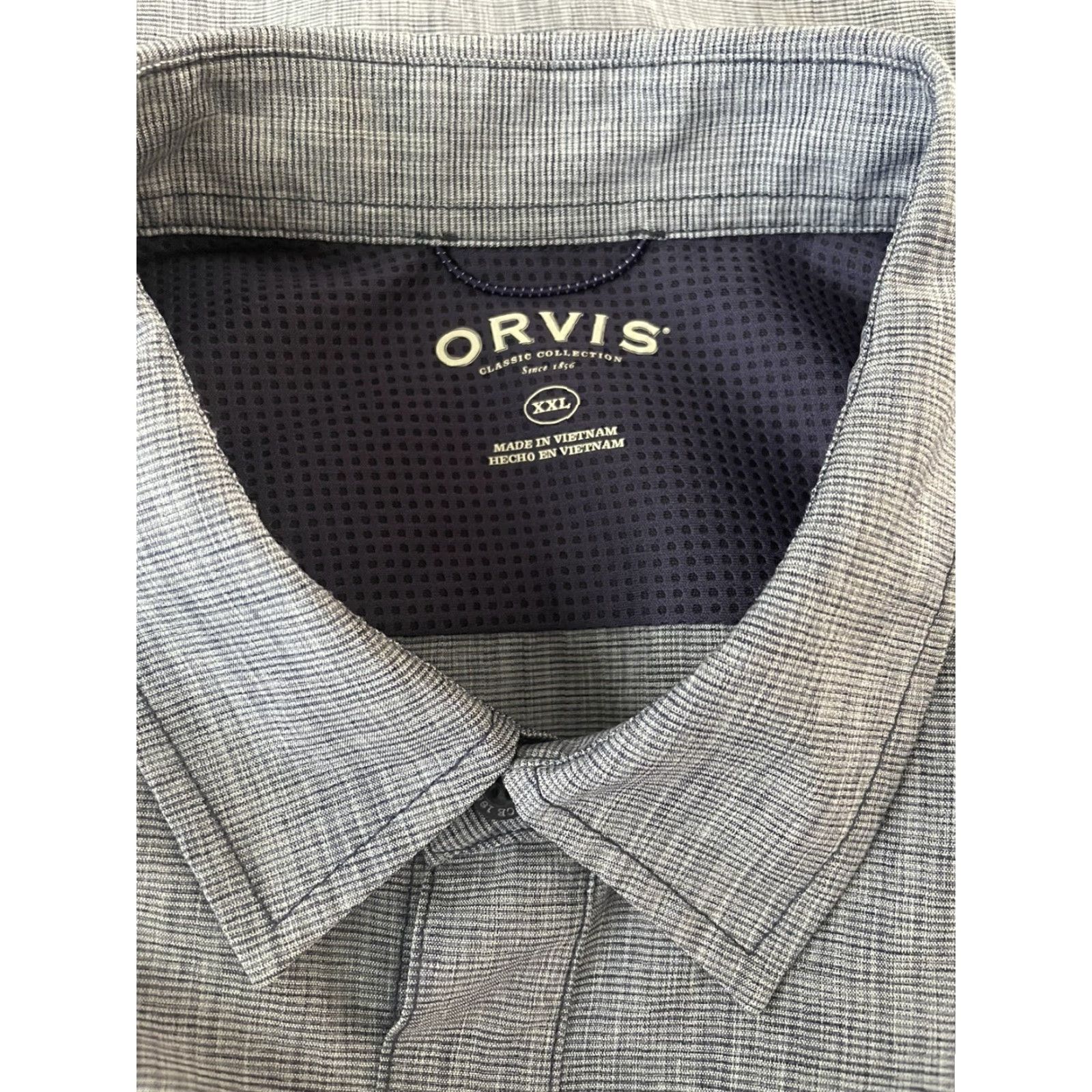 Orvis Orvis Blue Short Sleeve Button-Down Pocket T-Shirt Mens 2XL Size US XXL / EU 58 / 5 - 6 Thumbnail
