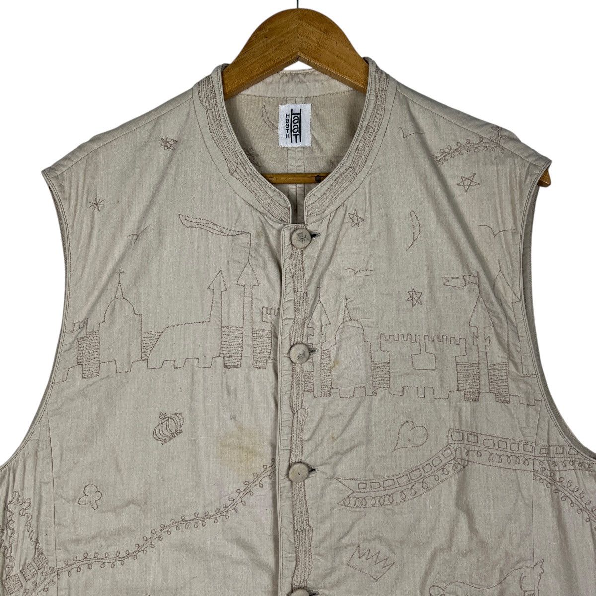 Issey Miyake 🔥 Haath Issey Miyake Primetive Embroidery Vest Size US M / EU 48-50 / 2 - 4 Thumbnail