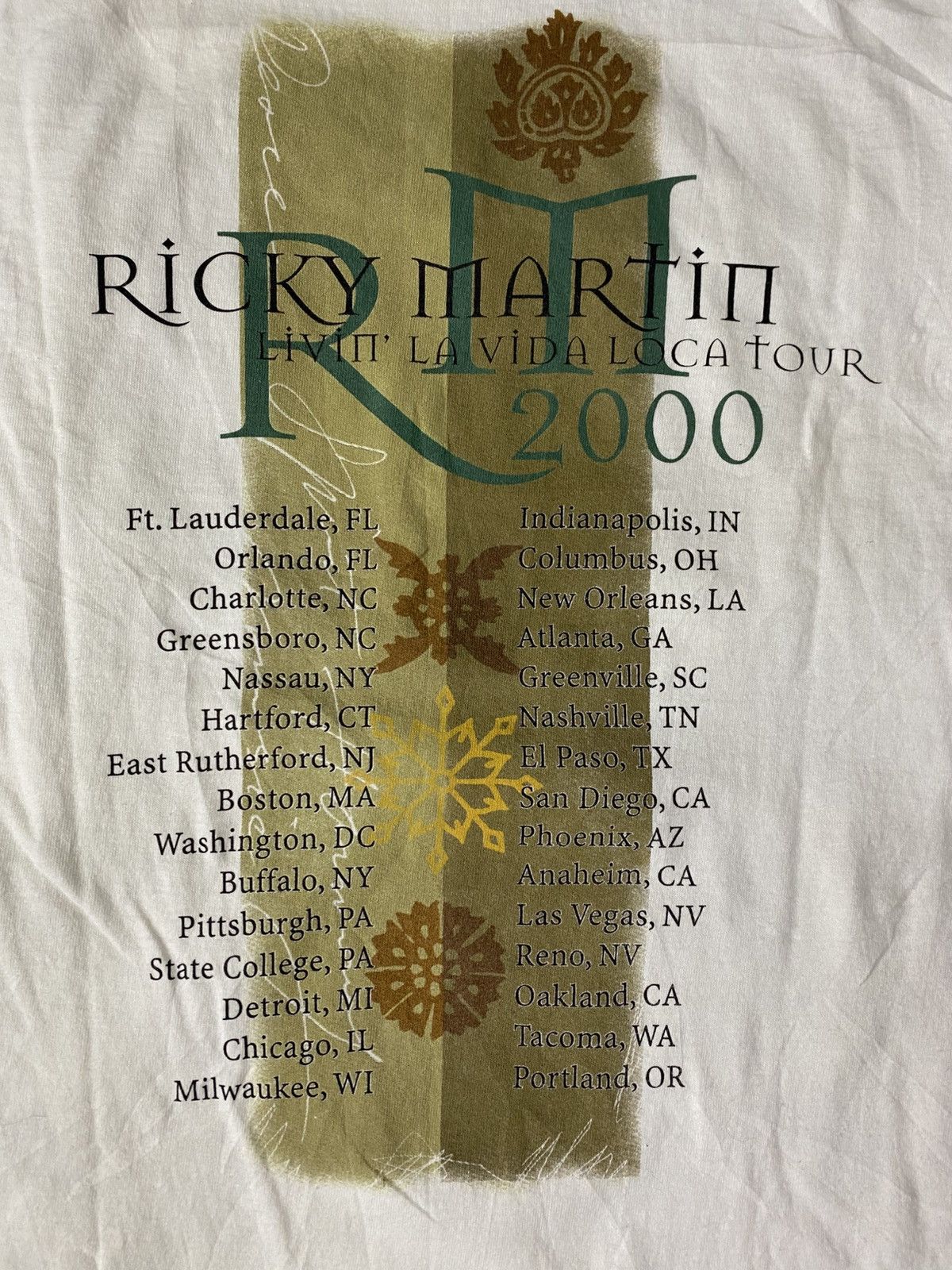 Vintage RICKY MARTIN VINTAGE TEE. Size US M / EU 48-50 / 2 - 10 Thumbnail
