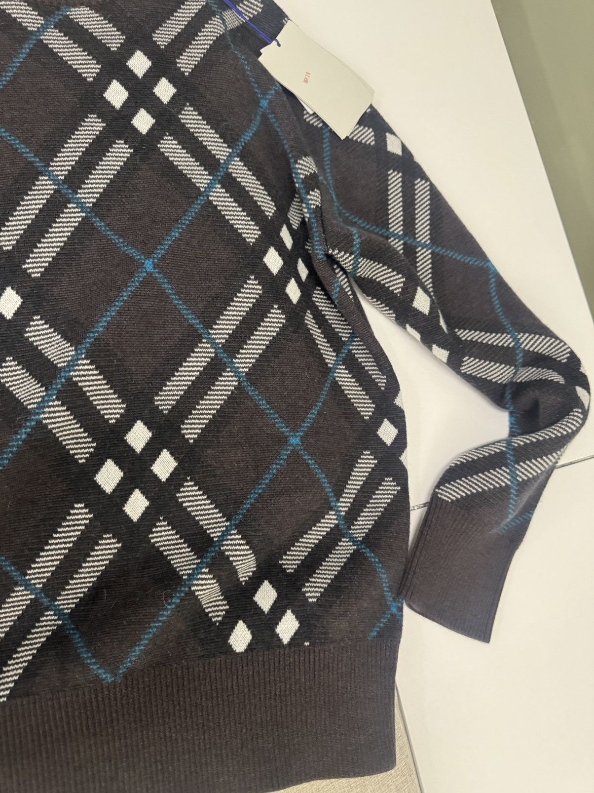 Burberry Burberry Nova Check Wool-Blend Sweater Size M / US 6-8 / IT 42-44 - 3 Thumbnail