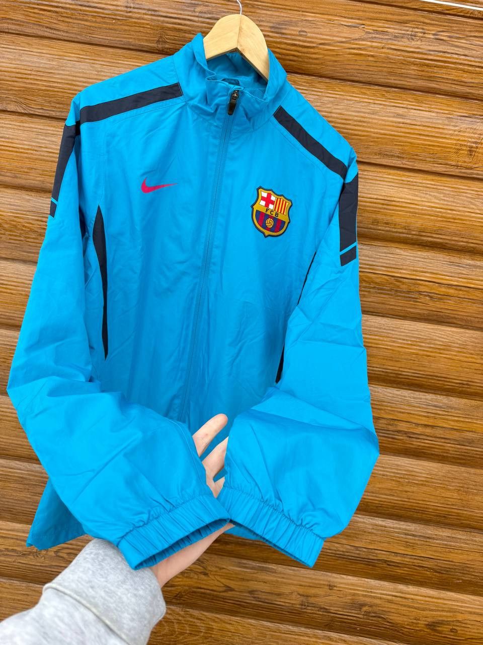 Nike Vintage Nike FC Barcelona Football Jacket Soccer Track Top Size US S / EU 44-46 / 1 - 4 Thumbnail